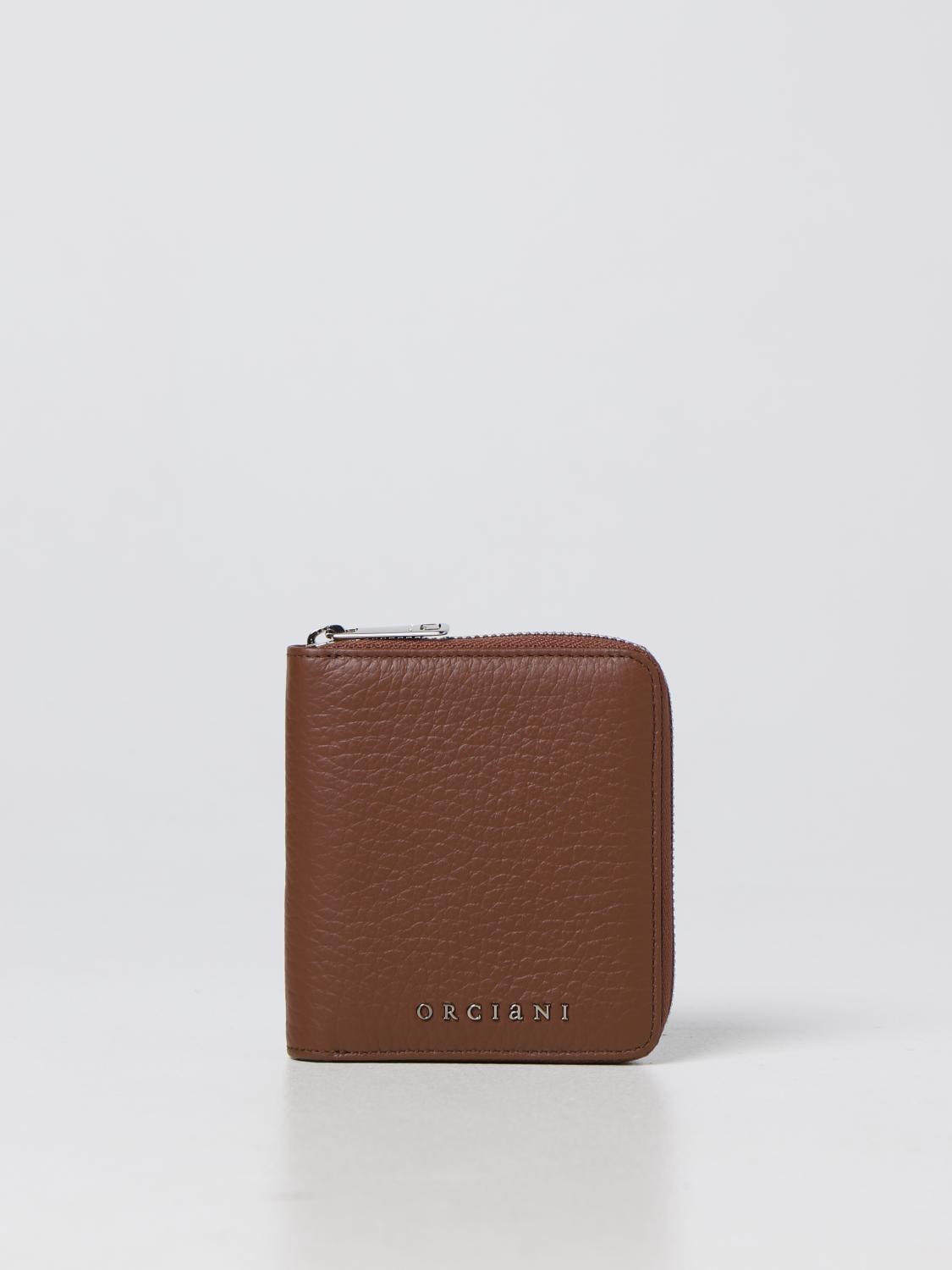 ORCIANI PORTAFOGLIO: Portafogli Orciani in pelle bottalata, Marrone - Img 1