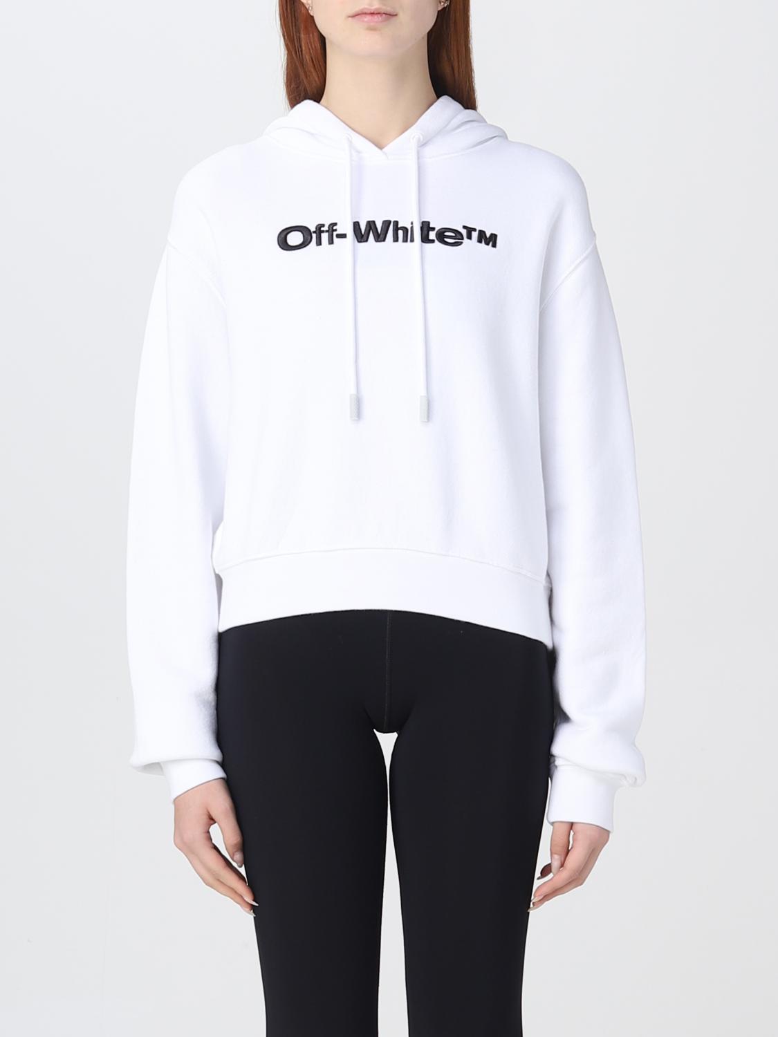 OFF-WHITE FELPA: Felpa con cappuccio Off-White, Bianco - Img 1