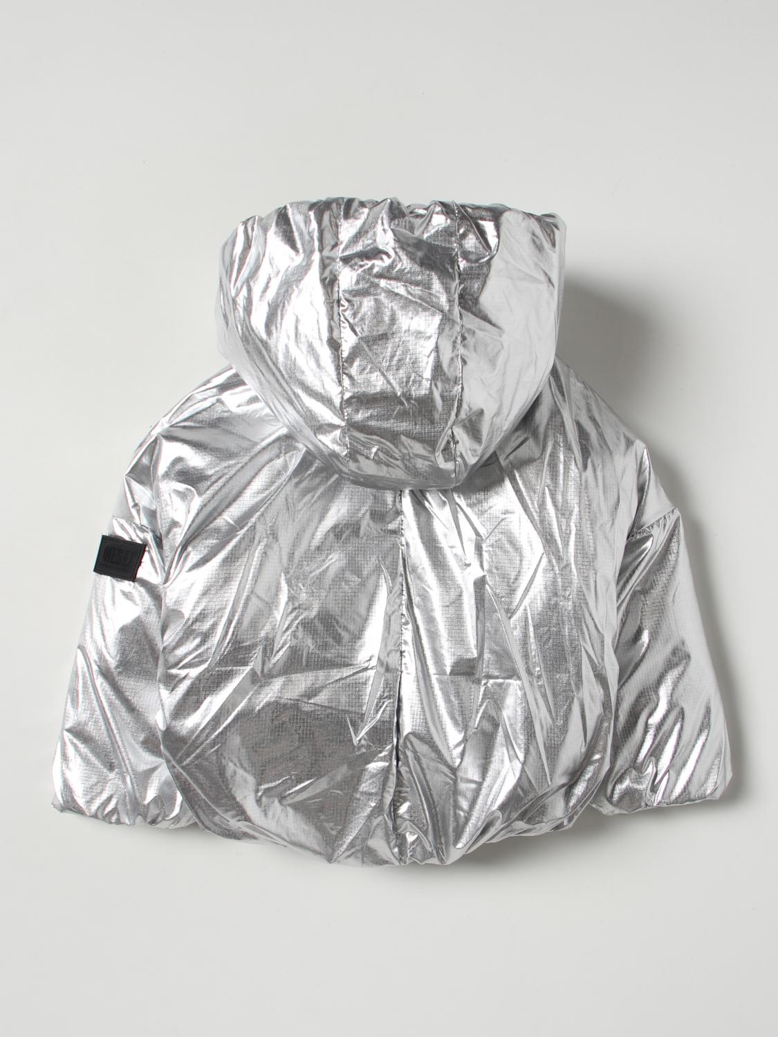 DIESEL CHAQUETA: Chaqueta niños Diesel, Plata - Img 2