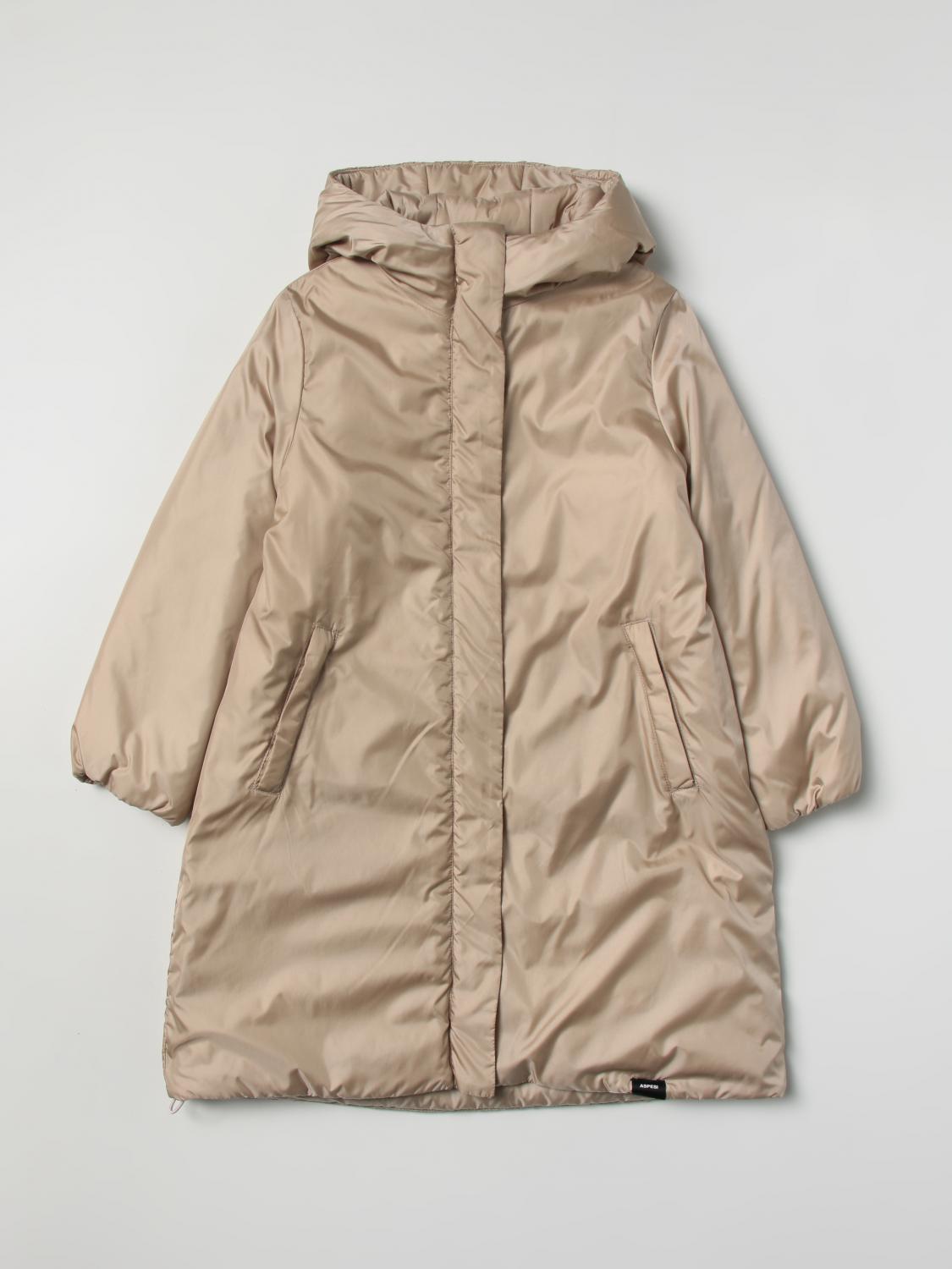 ASPESI: Coat kids - Sand | Aspesi jacket F22006GPN0078