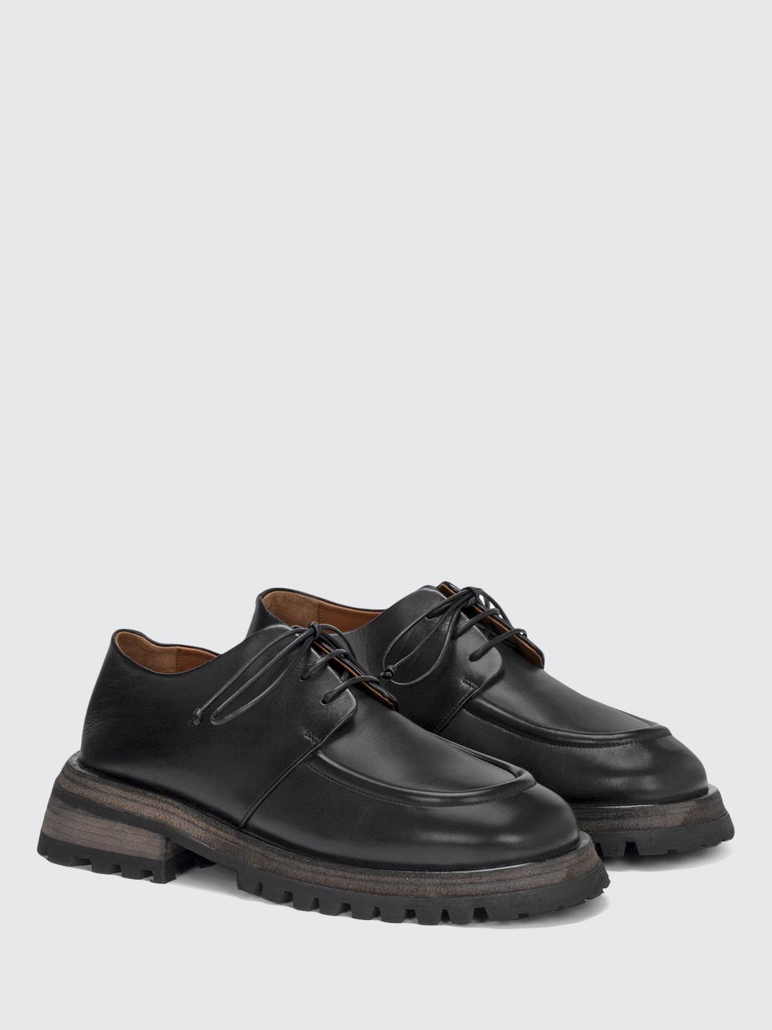 スニーカー MARSELL Men Sneakers MM4501P011666 Black Men's Black Leather Slip On Shoes Cassapelle - Marsèll