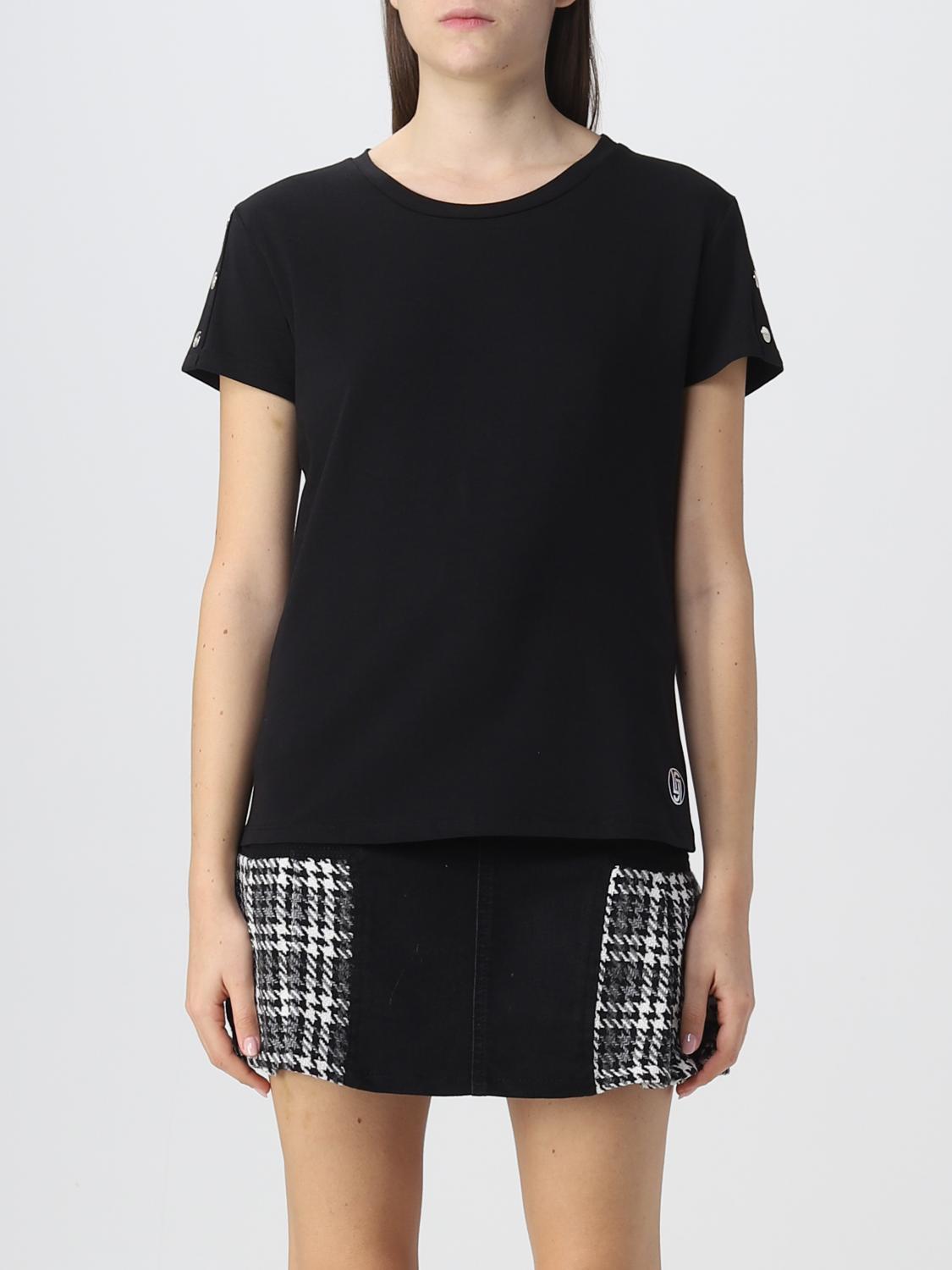 Liu Jo Black Cotton T-Shirt