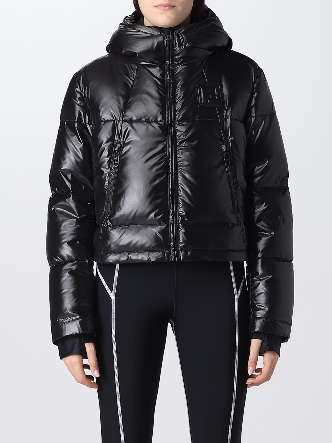 FENDI: Piumino in tessuto tecnico Nero Giacca Fendi FAN095AK85