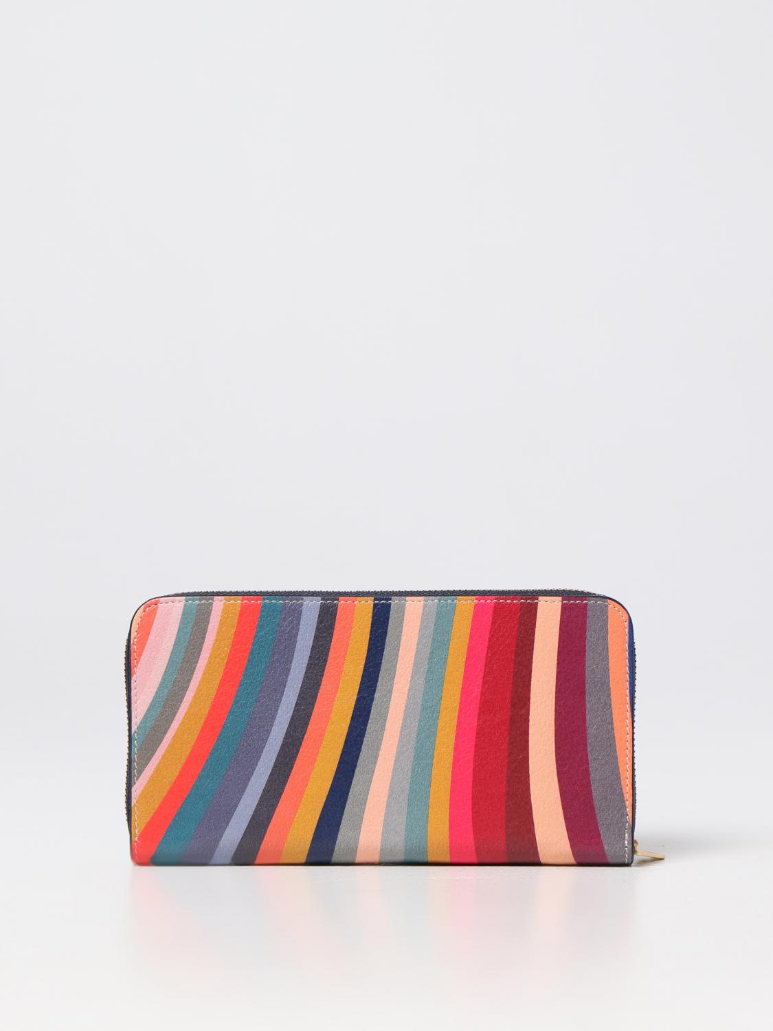 PAUL SMITH GELDBÖRSE: Geldbörse aus mehrfarbigem genarbtem Leder Paul Smith, Bunt - Img 3