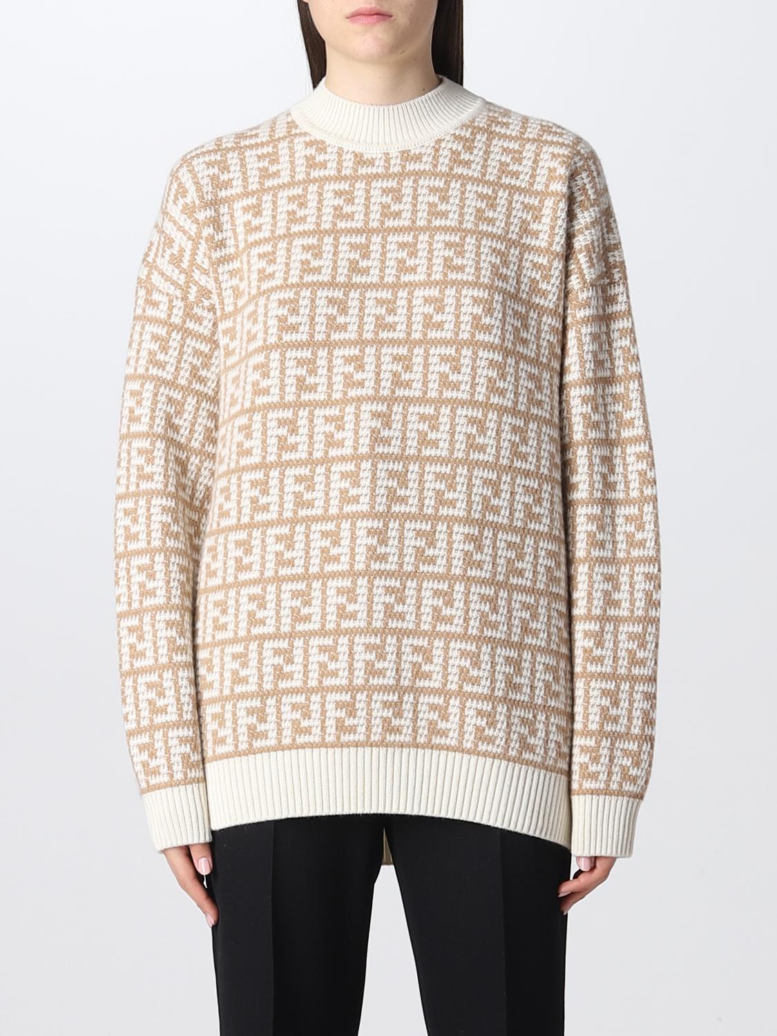 FENDI: Sweater women Camel Fendi sweater FZX862ALOJ online at