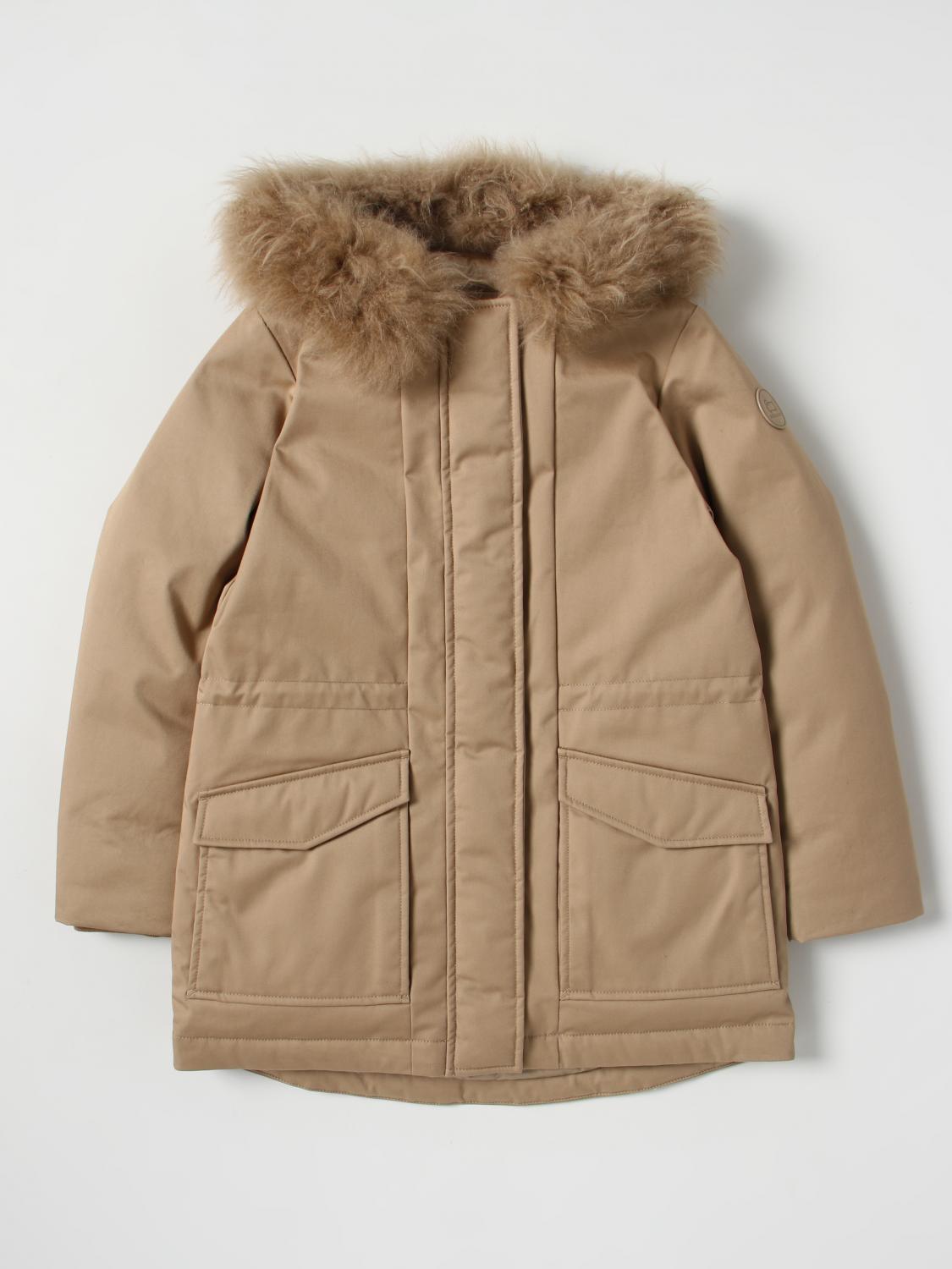 WOOLRICH CHAQUETA: Abrigo niños Woolrich, Kaki - Img 1