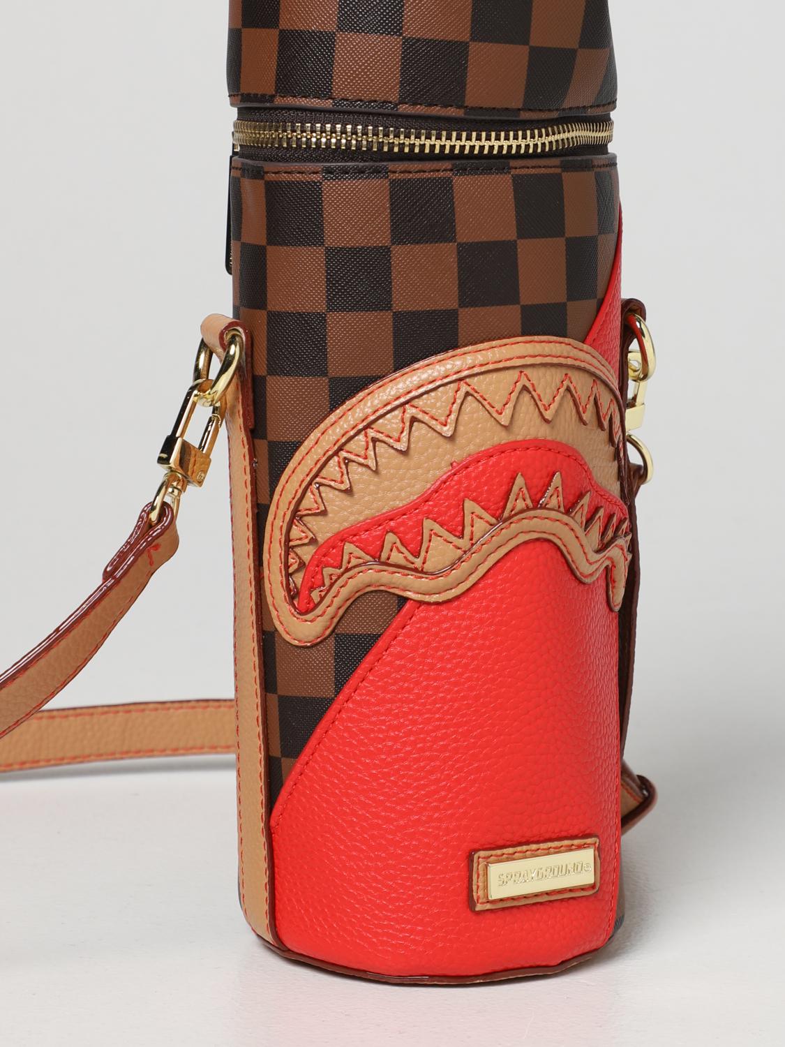 SPRAYGROUND BORSA A TRACOLLA: Astuccio Porta Bottiglia Sprayground in pelle sintetica, Fantasia - Img 3