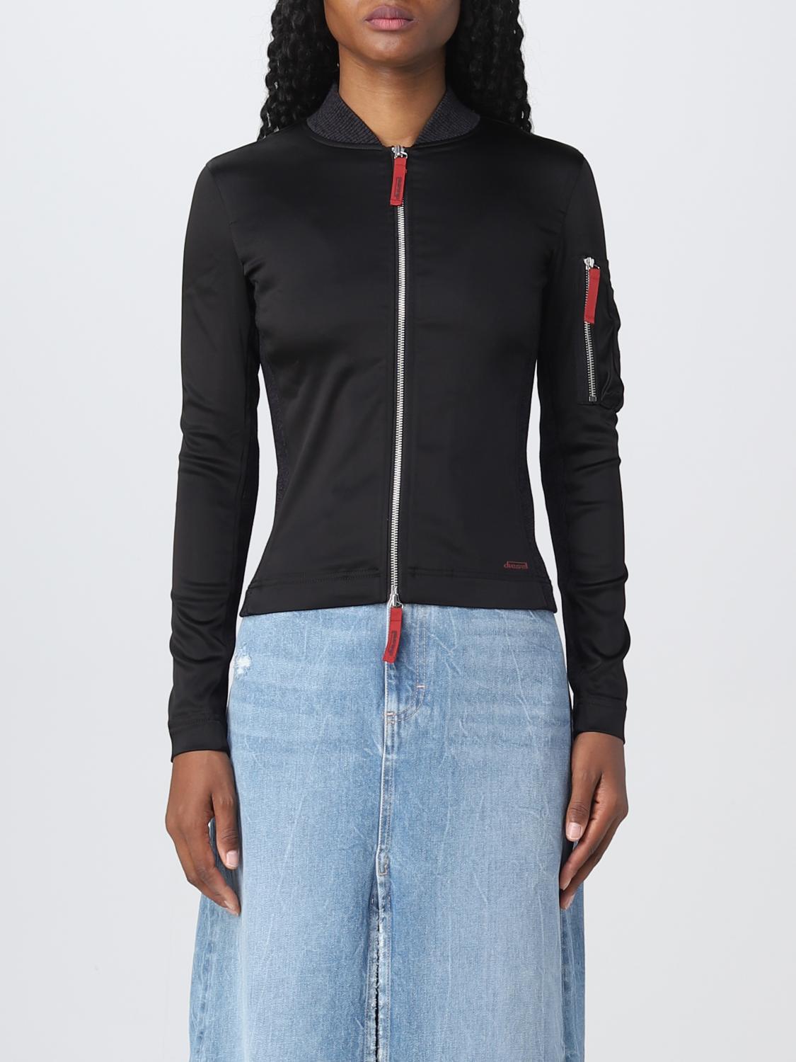 DIESEL: Sweatshirt women Black Diesel sweatshirt A061930BHAV