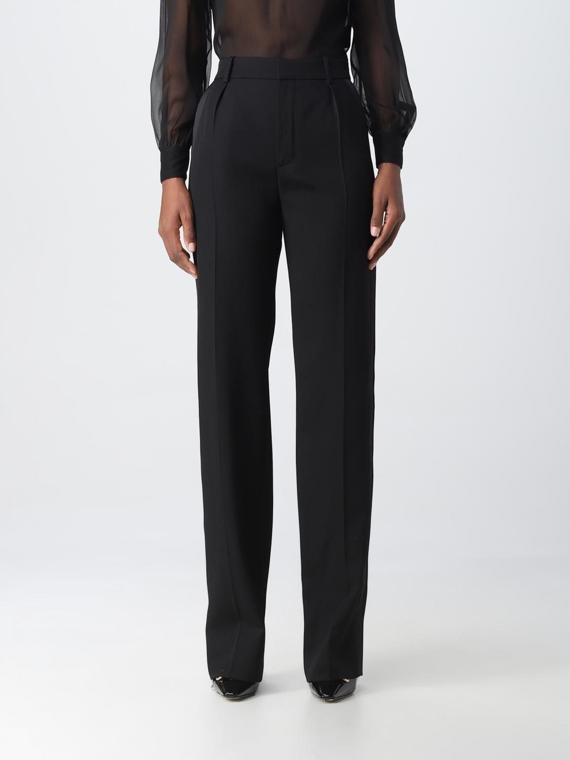 パンツ Saint Laurent PANTS (718838Y512W 1000) Wool trousers SAINT LAURENT 718838 Y512W1000 - Ancote