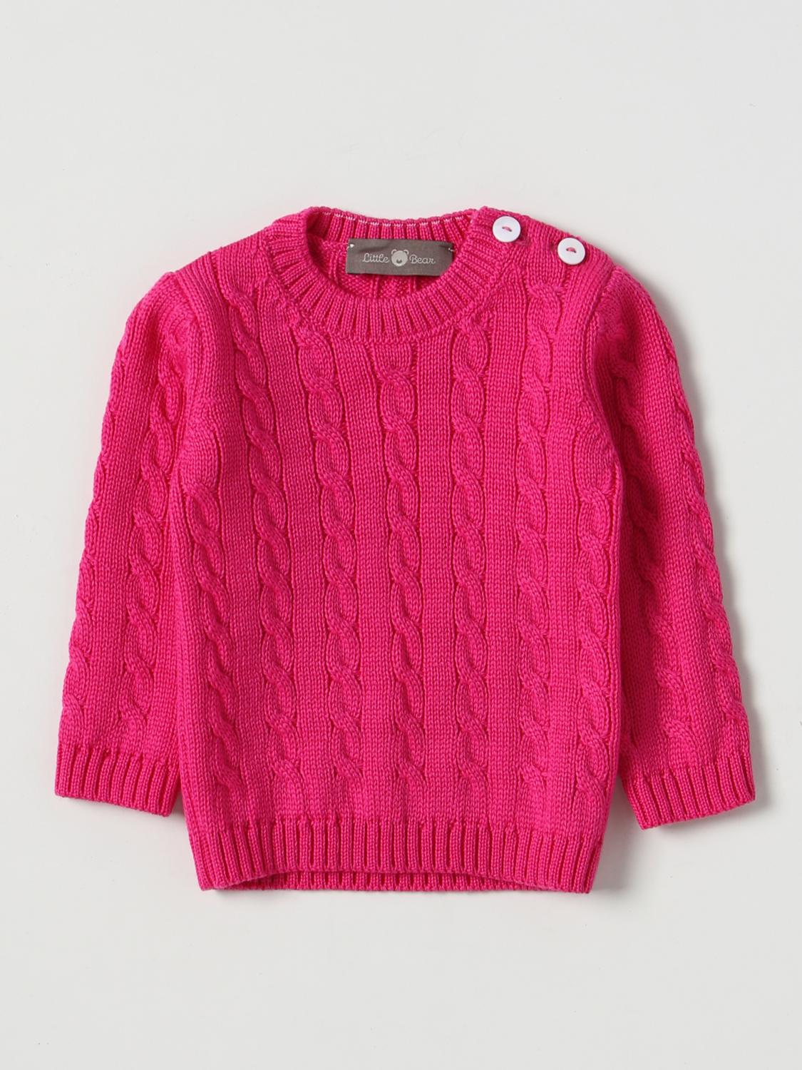 LITTLE BEAR SWEATER: Sweater kids Little Bear, Fuchsia - Img 1