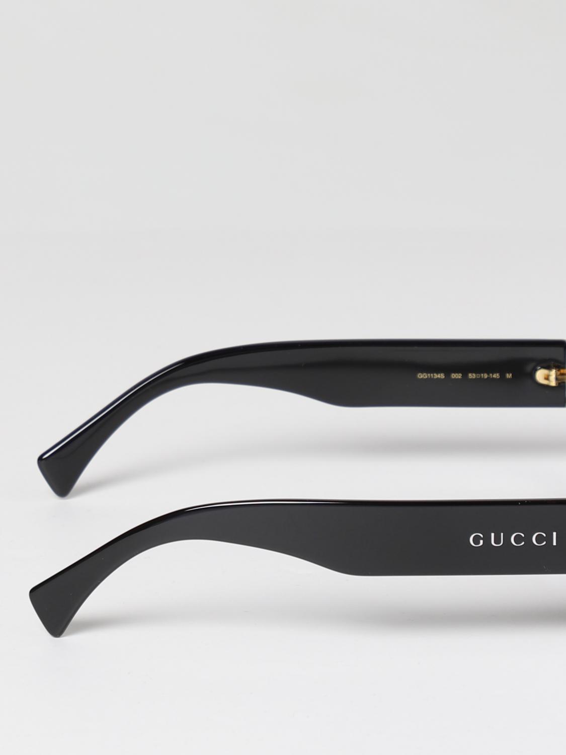 GUCCI SUNGLASSES: Glasses men Gucci, Black - Img 3