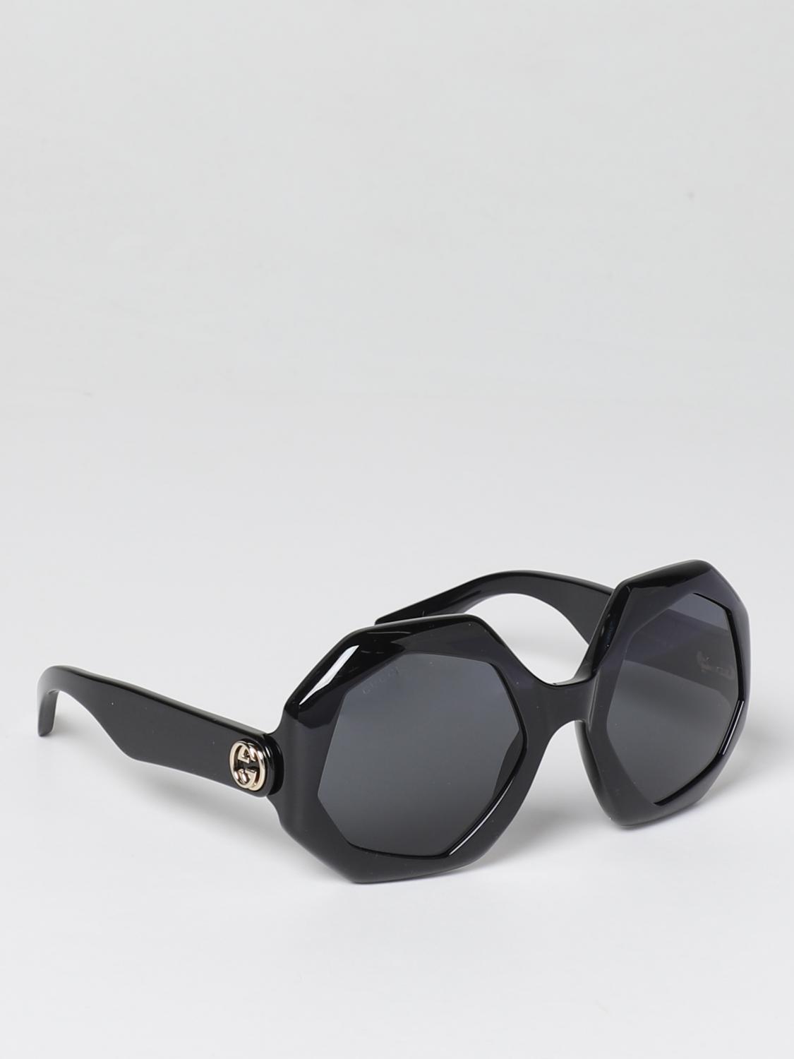 GUCCI SUNGLASSES: Glasses women Gucci, Black - Img 1