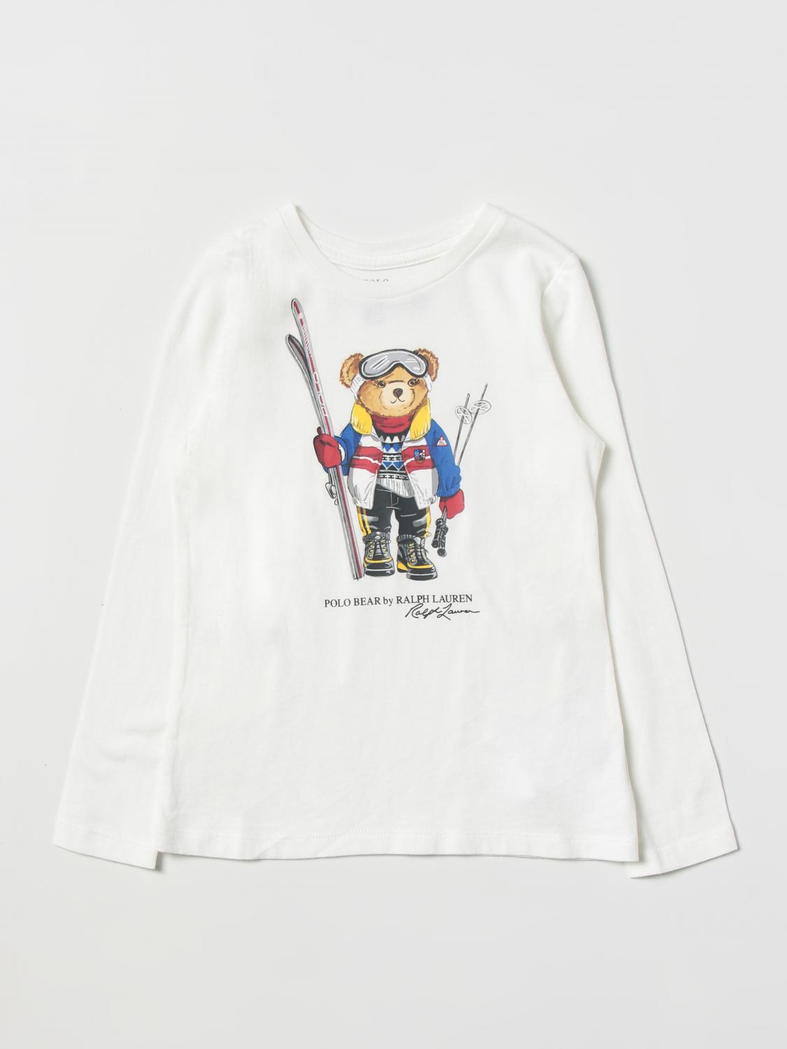 POLO RALPH LAUREN SWEATER: Sweater kids Polo Ralph Lauren, White - Img 1