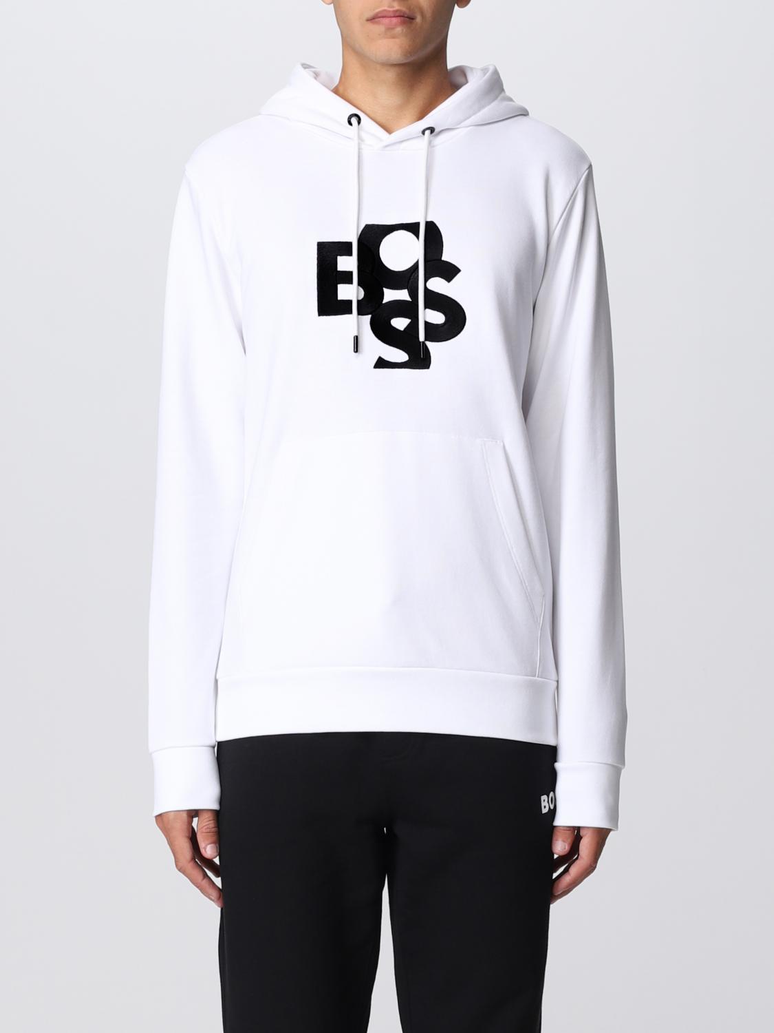 BOSS SUDADERA: Sudadera hombre Boss, Blanco - Img 1