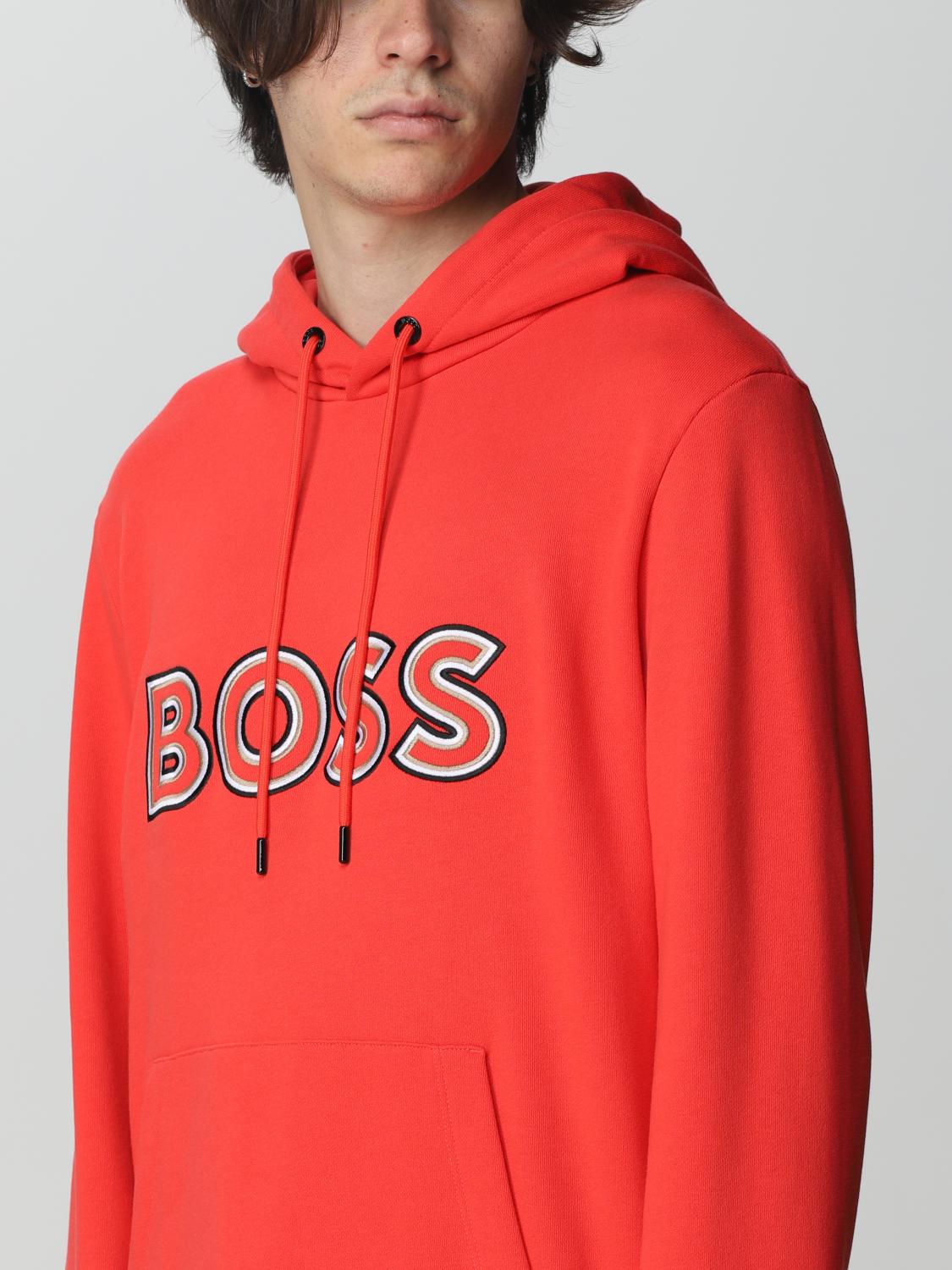 BOSS SWEATSHIRT: Sweatshirt men Boss, Red - Img 4