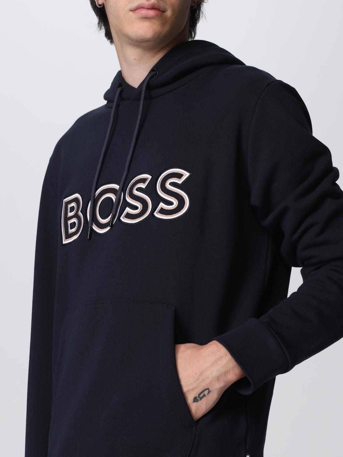 BOSS SWEATSHIRT: Sweatshirt men Boss, Navy - Img 4
