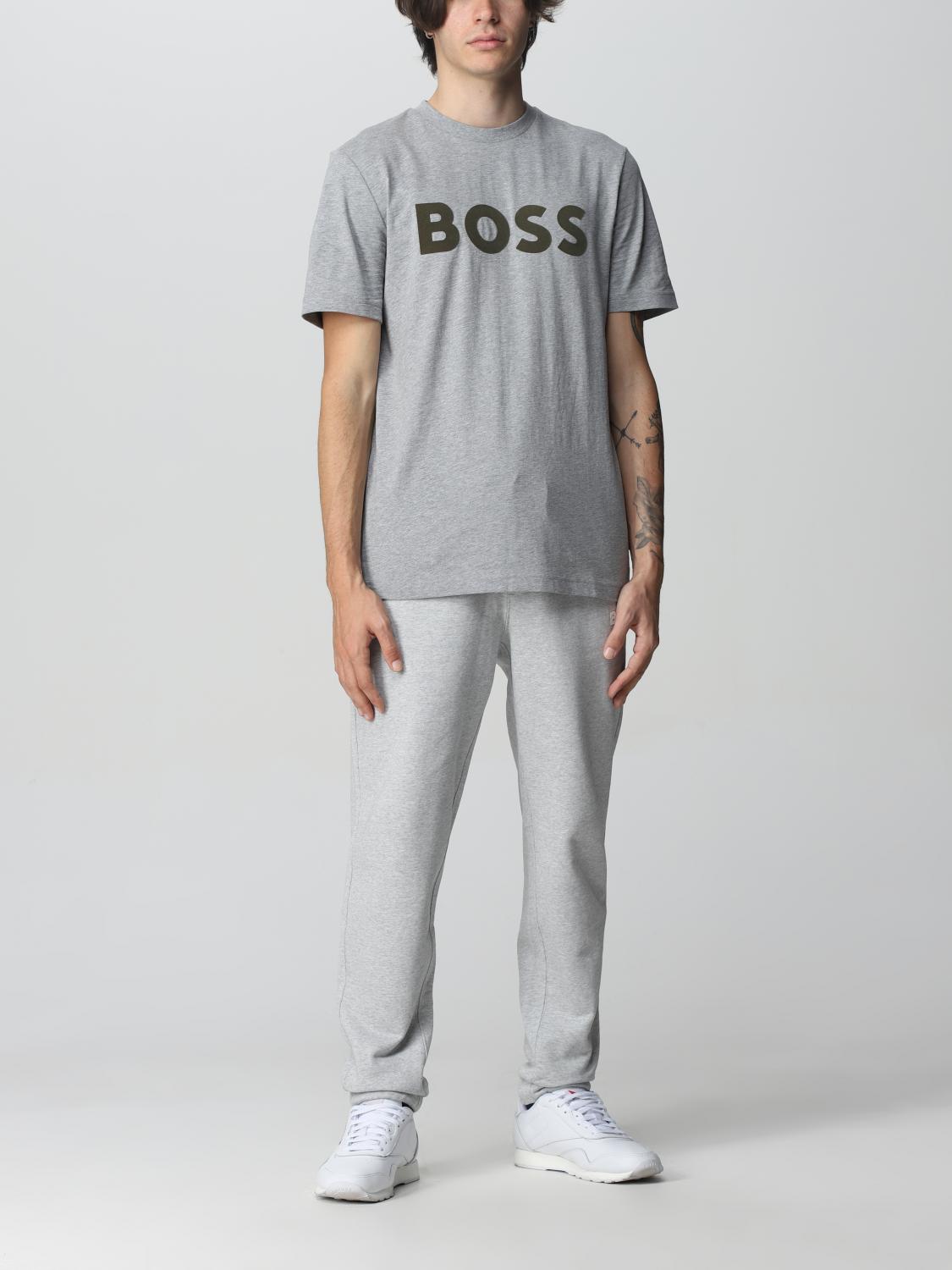 BOSS T-SHIRT: T-shirt men Boss, Silver - Img 2