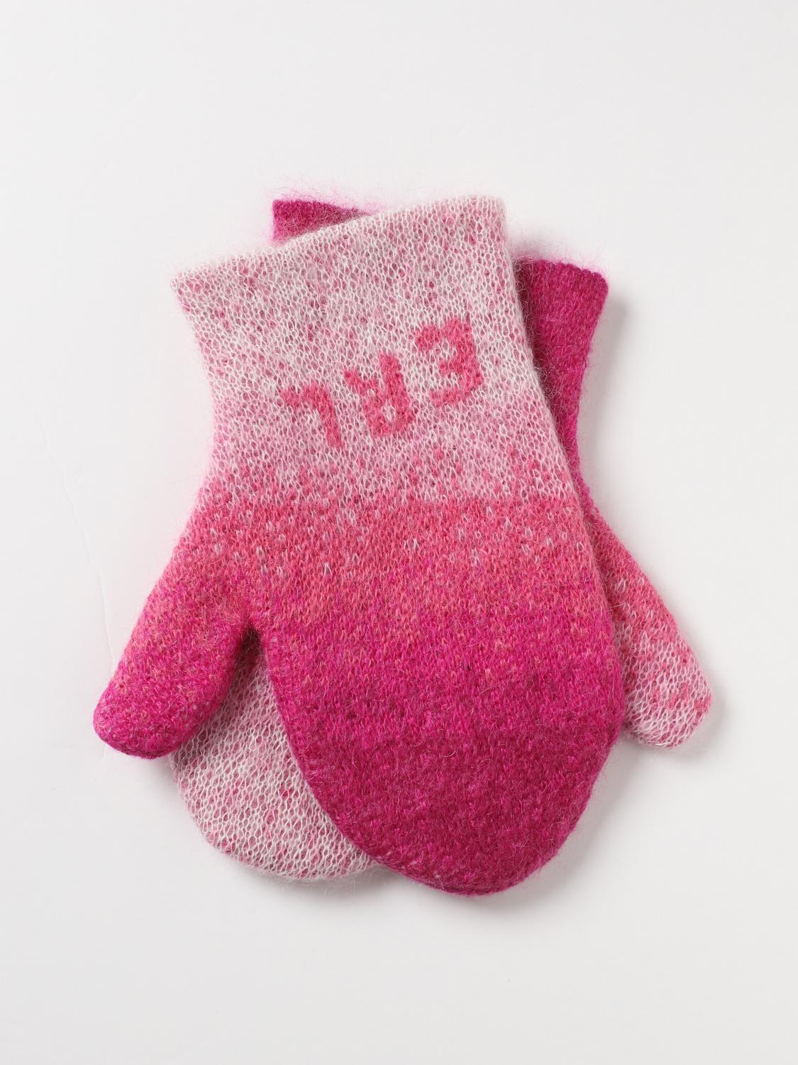 ERL GLOVES: Gloves men Erl, Pink - Img 1