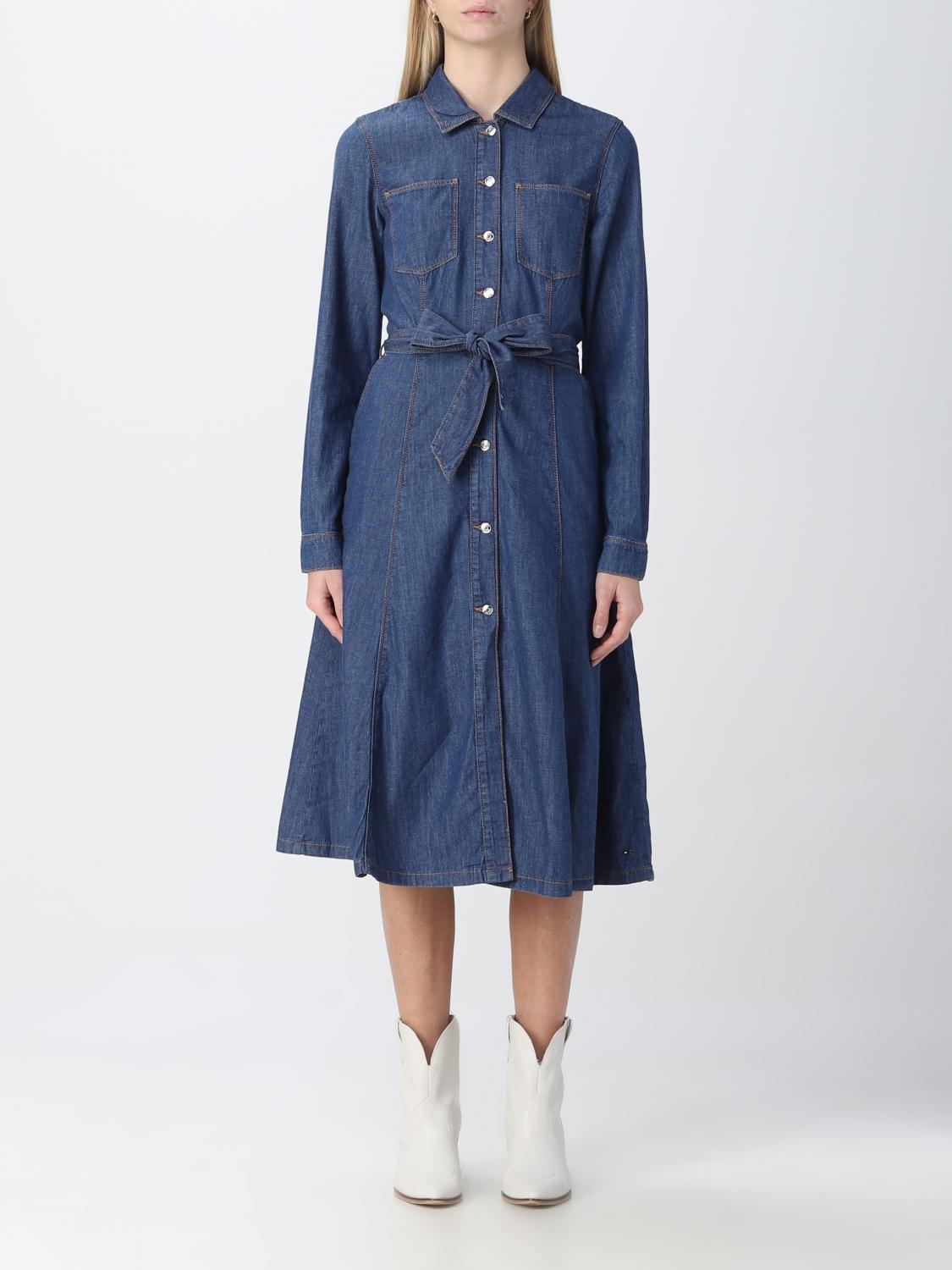 Tommy Hilfiger Dress women - Blue | WW0WW35587 | GIGLIO.COM