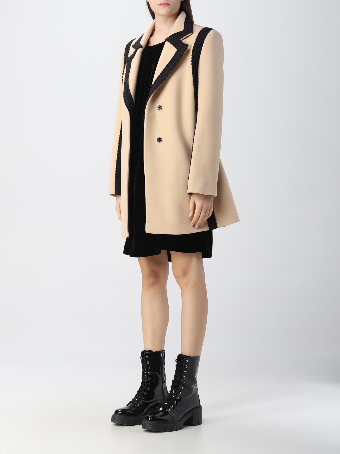 BOUTIQUE MOSCHINO: Coats women - Beige | Boutique Moschino