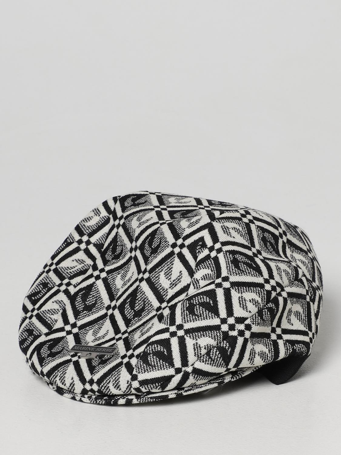 MARINE SERRE HAT: Hat men Marine Serre, Black - Img 1