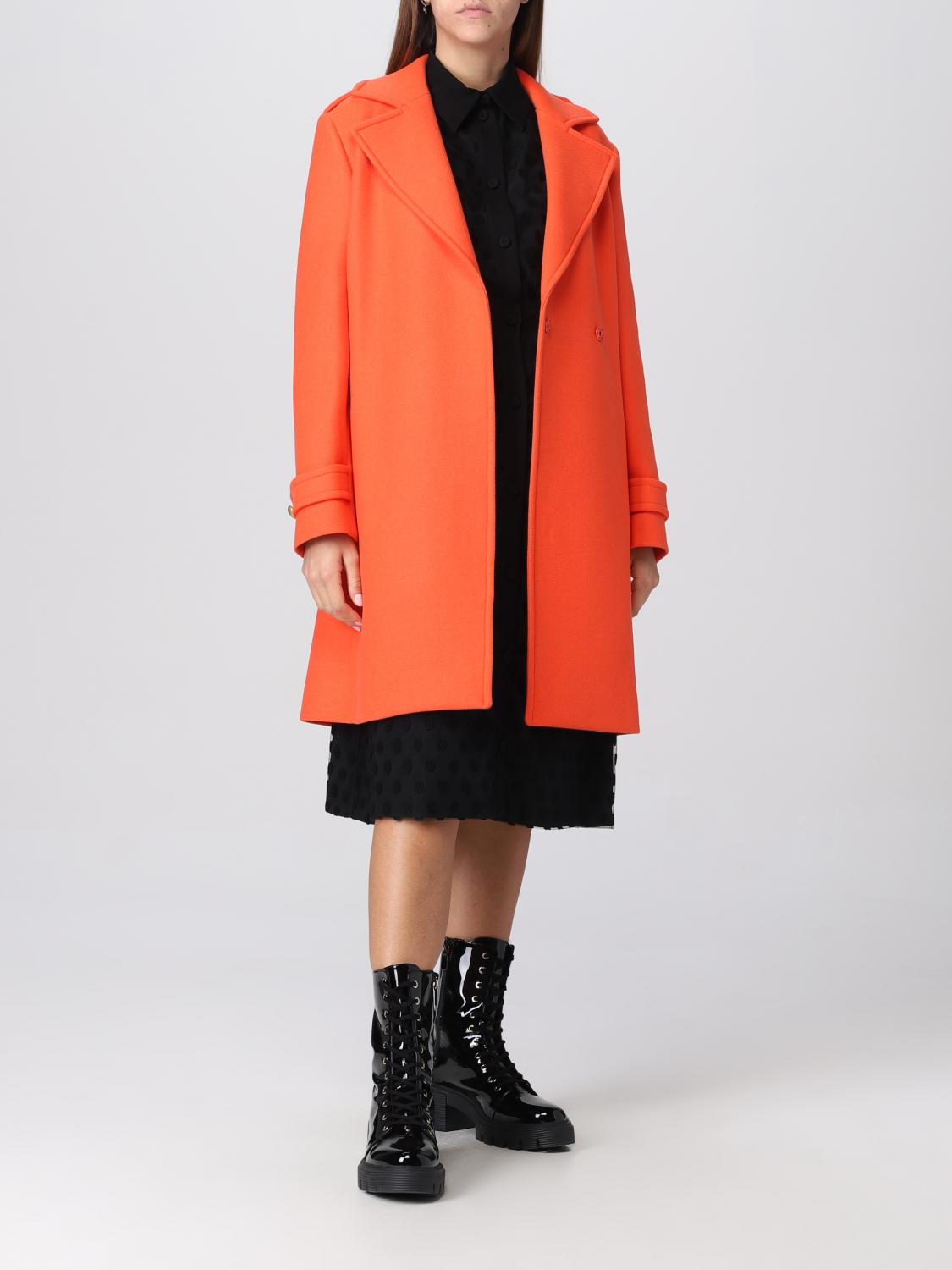 MOSCHINO COUTURE: Coats women - Orange | Moschino Couture