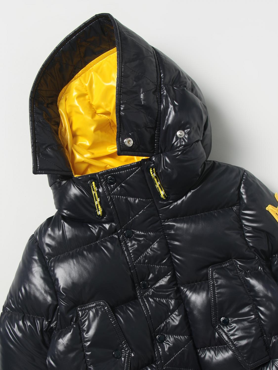 MONCLER JACKET: Coat kids Moncler, Blue - Img 3