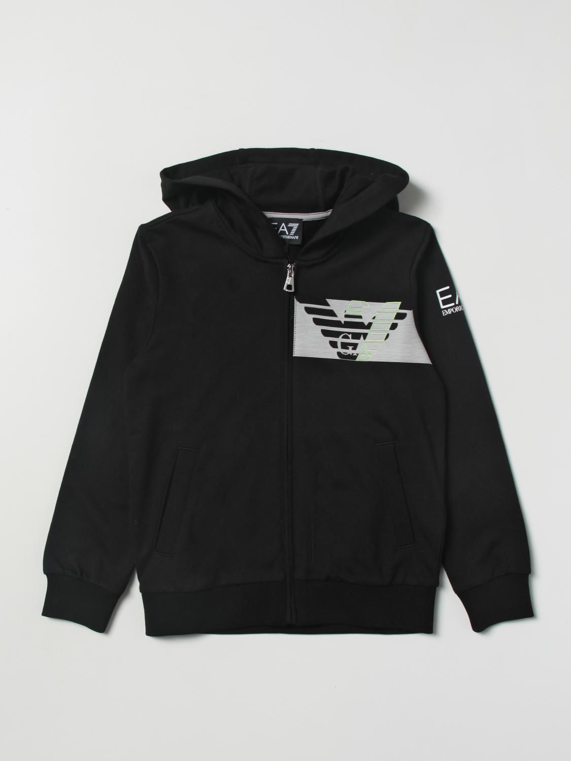 EA7 JERSEY: Jersey niños Ea7, Negro - Img 1