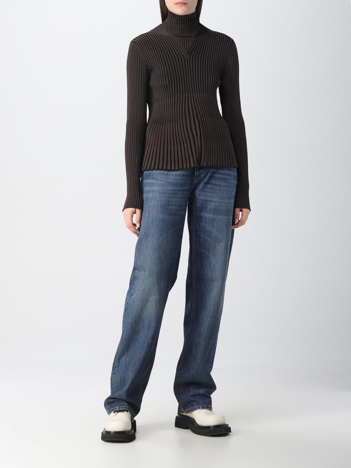 BOTTEGA VENETA PULL: Pull femme Bottega Veneta, Marron - Img 2