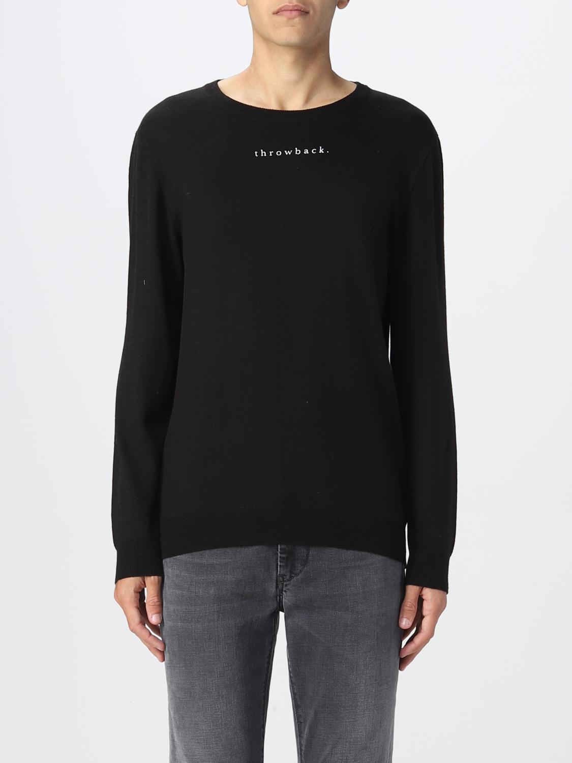 THROWBACK SWEATER: Sweater men Throwback, Black - Img 1