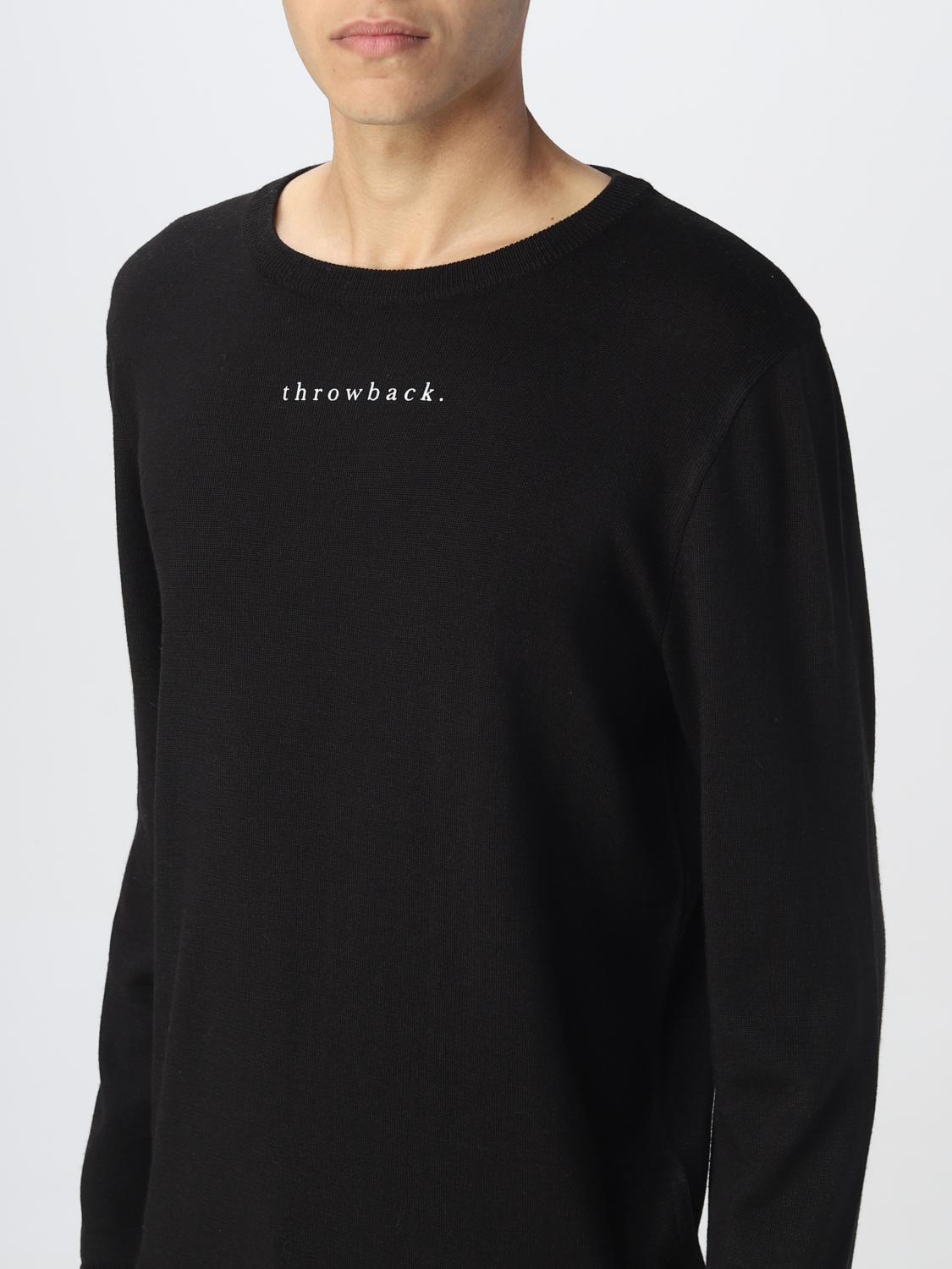 THROWBACK SWEATER: Sweater men Throwback, Black - Img 3
