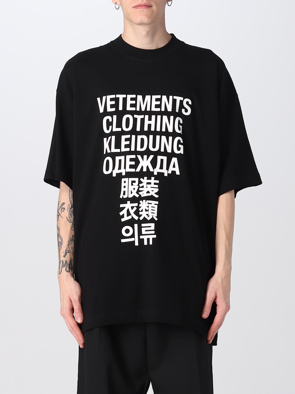 VETEMENTS: T-shirt men Vtmnts Black Vetements t-shirt