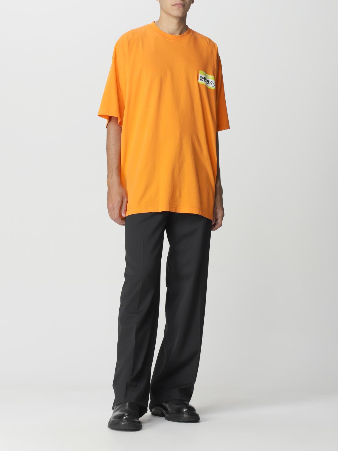 Vetements Tシャツ メンズ Vtmnts - オレンジ | UA53TR170O | GIGLIO.COM