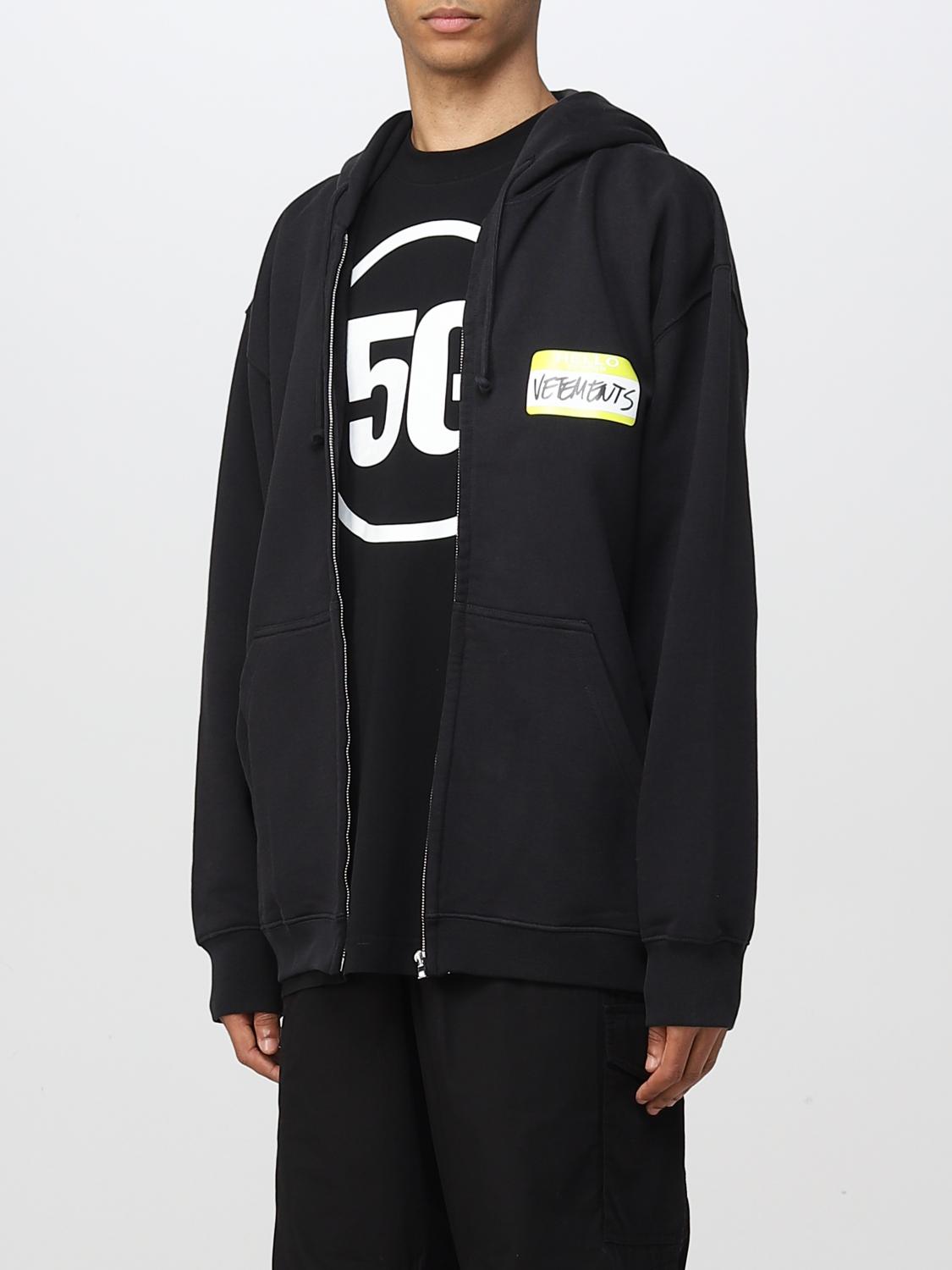 Vetements スウェットシャツ メンズ - ブラック | UA53HD200B | GIGLIO.COM