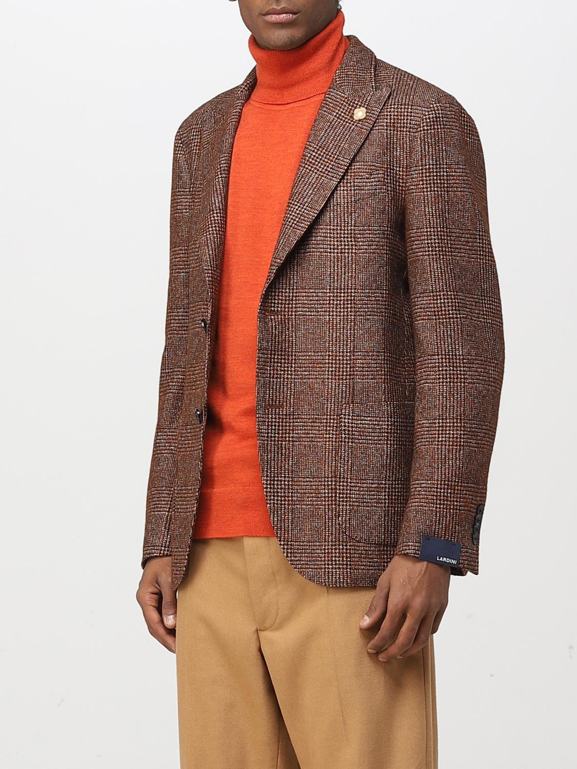 LARDINI JACKET: Jacket men Lardini, Brown - Img 3
