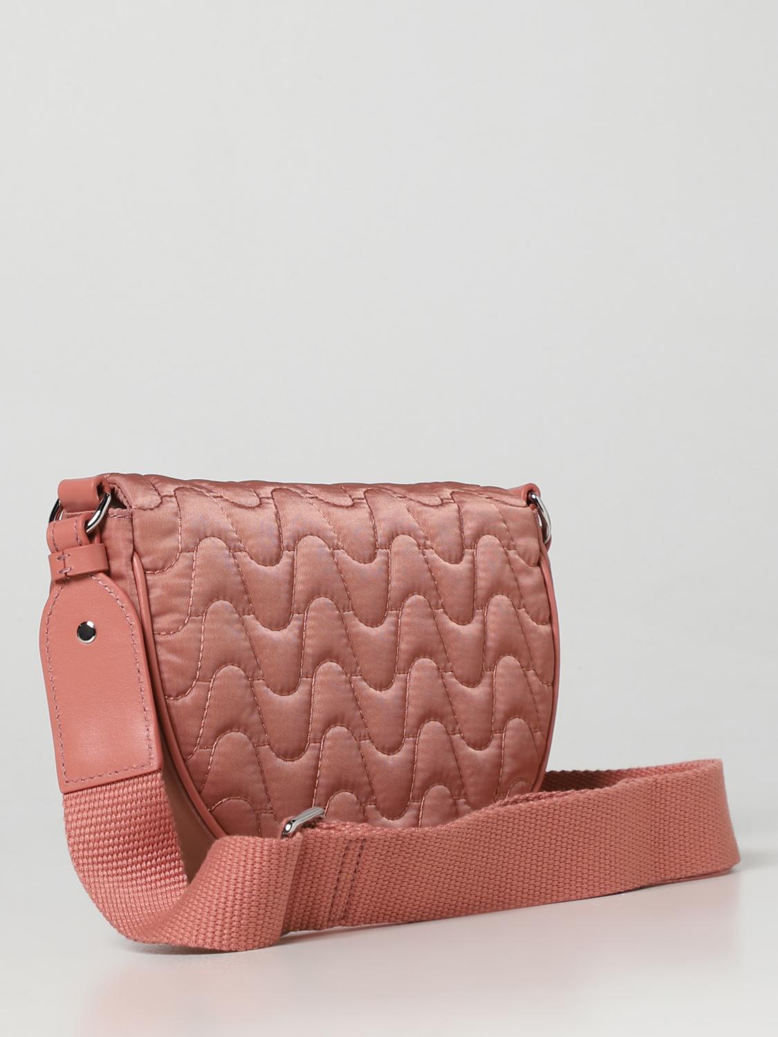 COCCINELLE BORSA A TRACOLLA: Borsa Blaire Coccinelle in nylon matelassè, Rosa - Img 2