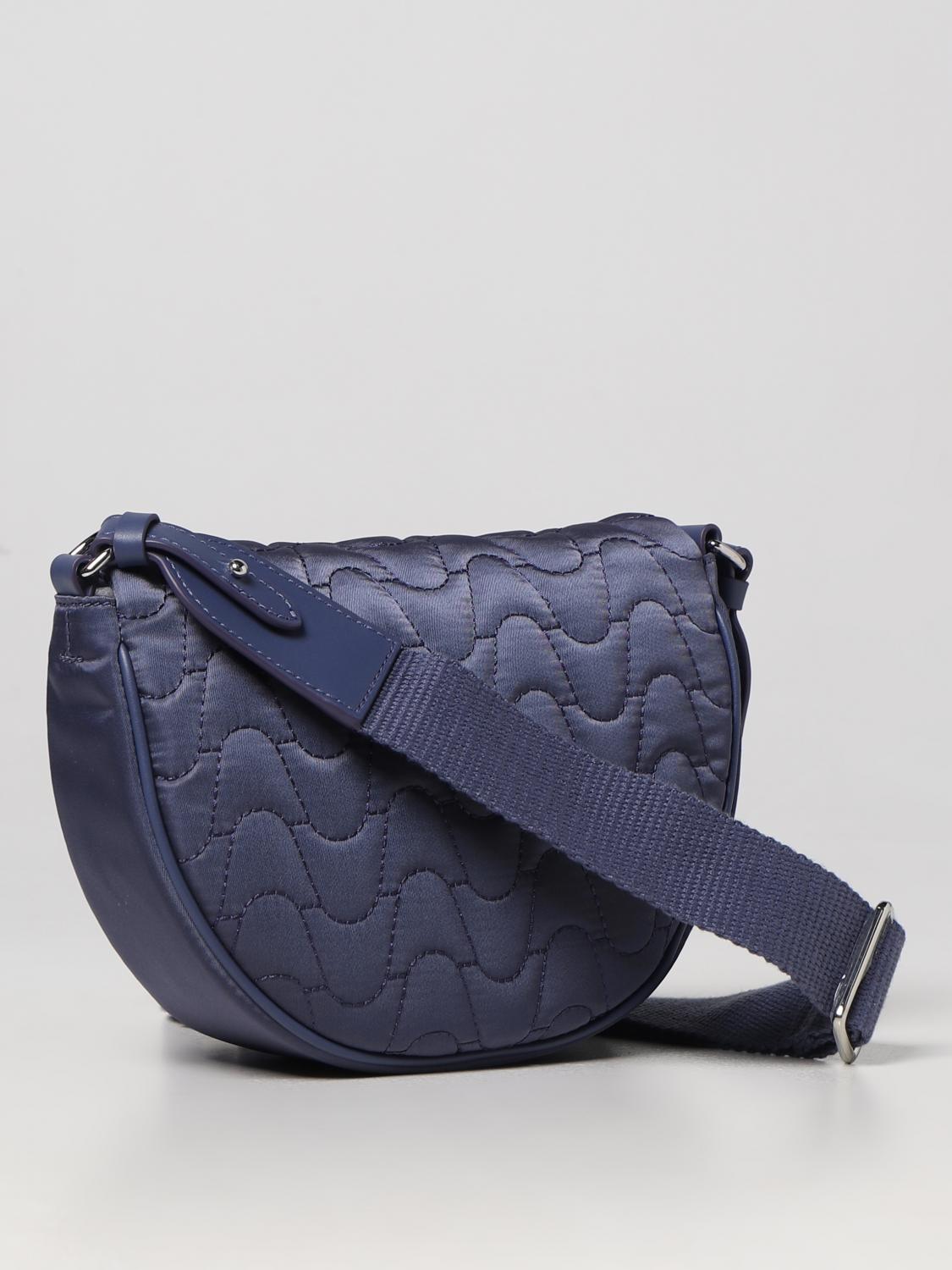 COCCINELLE BORSA A TRACOLLA: Borsa Blaire Coccinelle in nylon matelassè, Mirtillo - Img 2