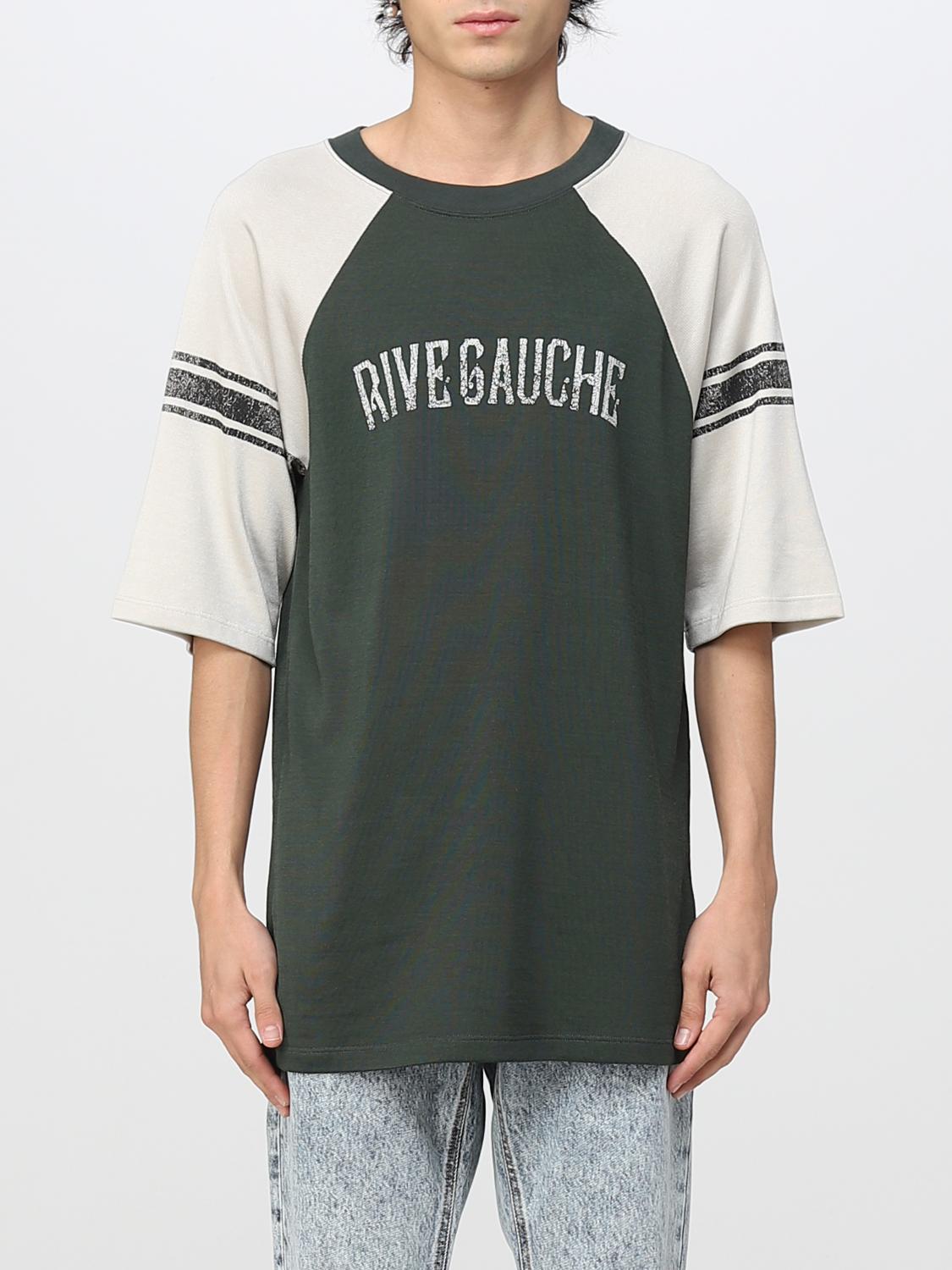 Saint Laurent T-shirt men - Green | 710826Y36XT | GIGLIO.COM
