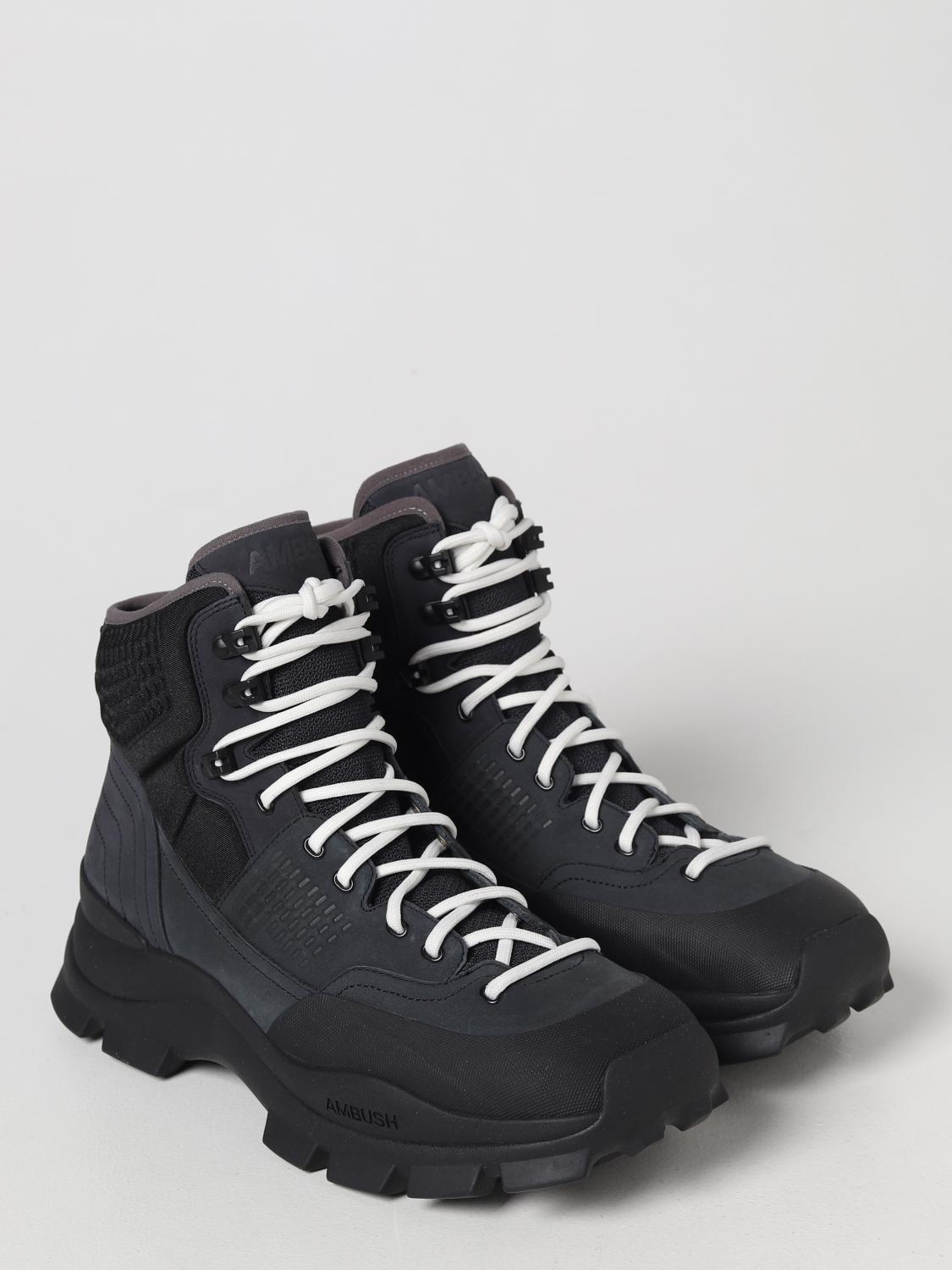 AMBUSH: Shoes men - Black | Ambush boot BMIE006F22LEA001 online at
