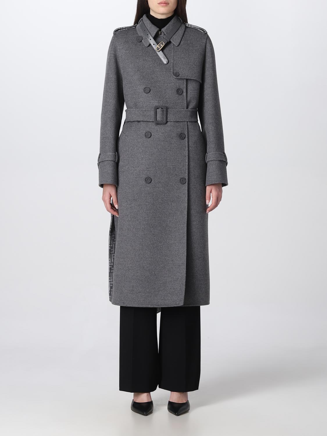 FENDI グレー トレンチコート