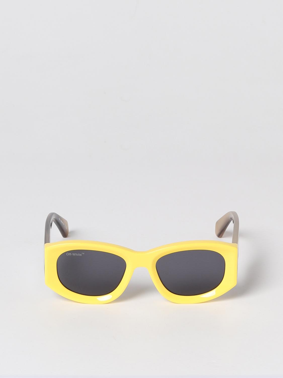 OFF-WHITE OCCHIALI DA SOLE: Occhiali da sole Joan Off-White in acetato, Giallo - Img 2