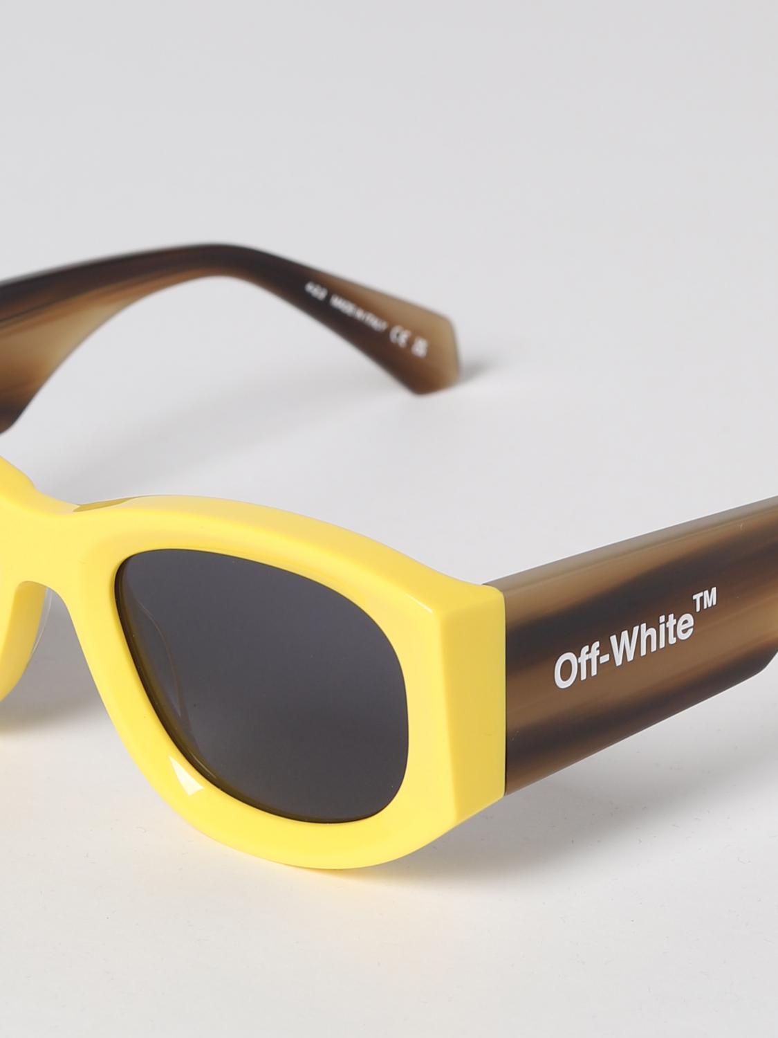 OFF-WHITE OCCHIALI DA SOLE: Occhiali da sole Joan Off-White in acetato, Giallo - Img 4