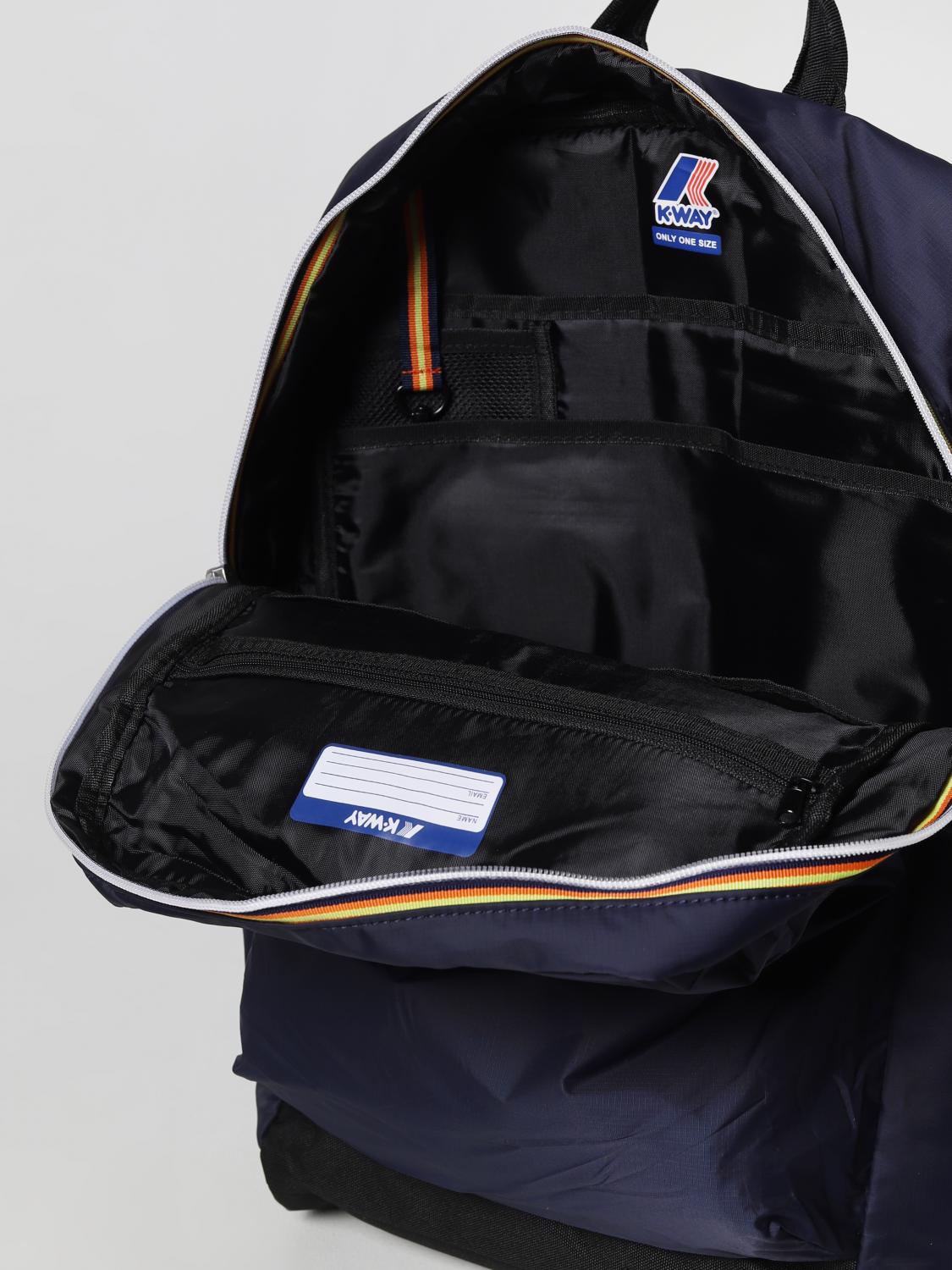 K-WAY ZAINO: Zaino K-Way in nylon, Blue Navy - Img 4