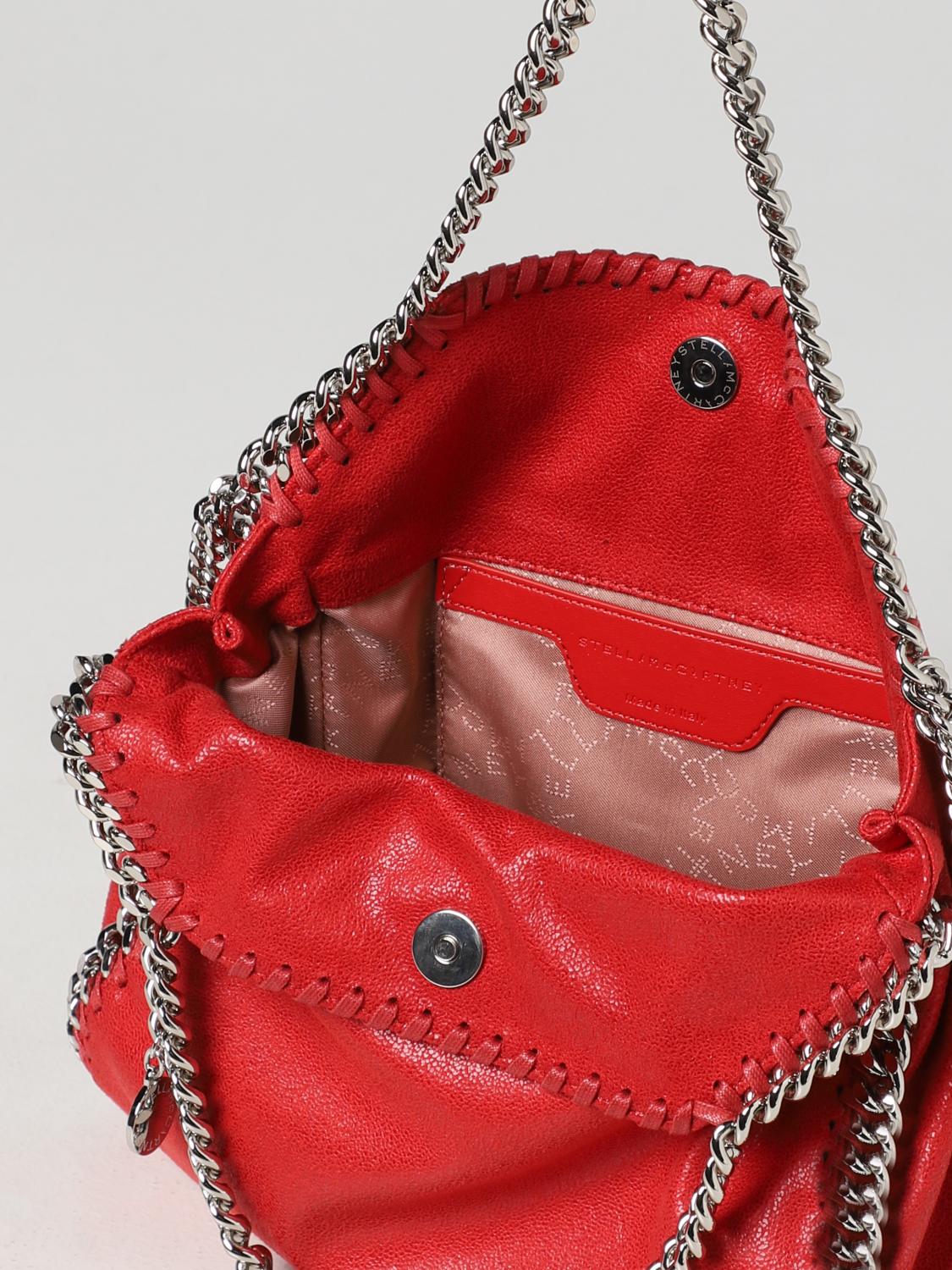 STELLA MCCARTNEY BORSA A MANO: Borsa Tote Falabella Stella McCartney in pelle sintetica, Rosso - Img 4