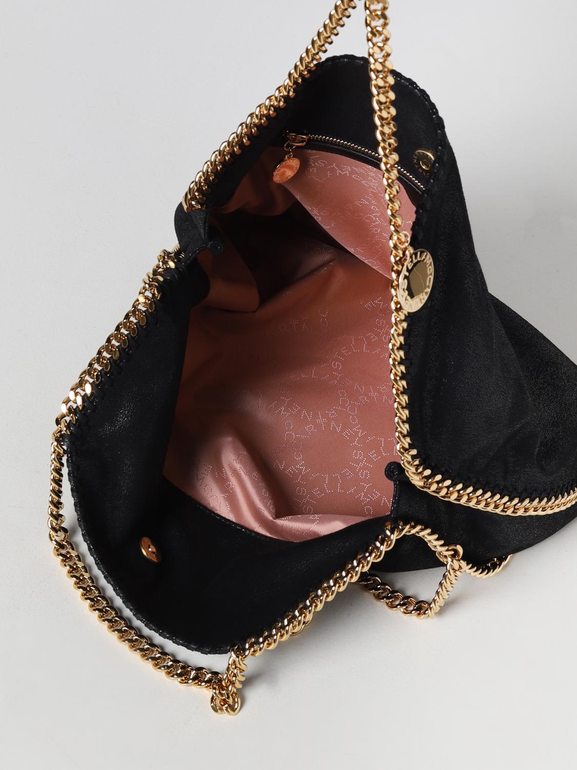 STELLA MCCARTNEY BORSA A SPALLA: Borsa Falabella Stella McCartney in pelle sintetica, Nero - Img 4