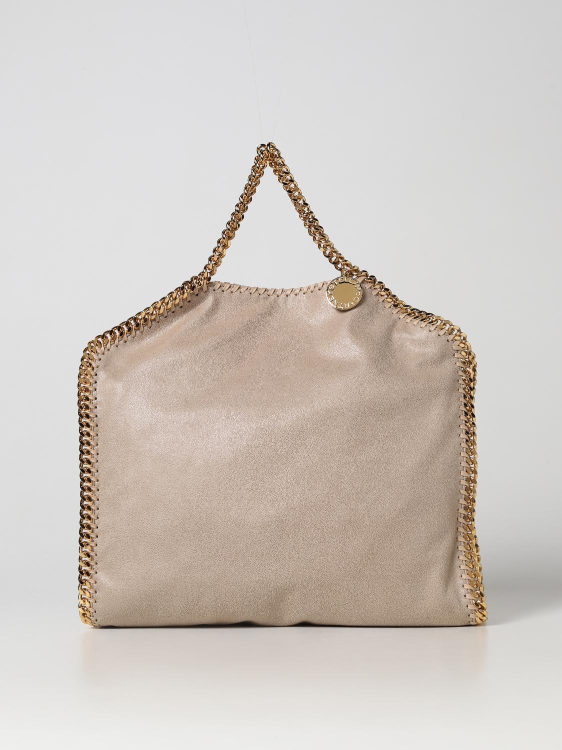 STELLA MCCARTNEY BORSA A SPALLA: Borsa Falabella Stella McCartney in pelle sintetica, Crema - Img 1