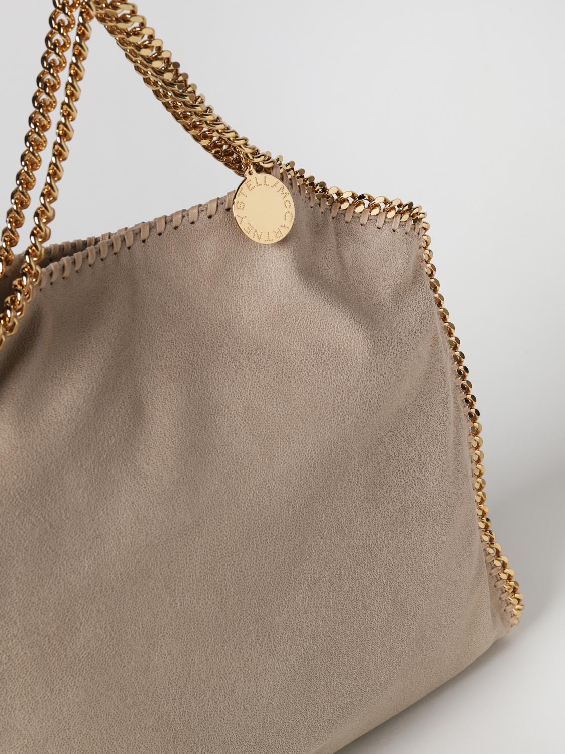 STELLA MCCARTNEY BORSA A SPALLA: Borsa Falabella Stella McCartney in pelle sintetica, Crema - Img 3