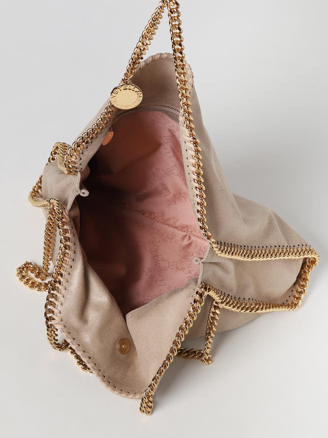 STELLA MCCARTNEY BORSA A SPALLA: Borsa Falabella Stella McCartney in pelle sintetica, Crema - Img 4