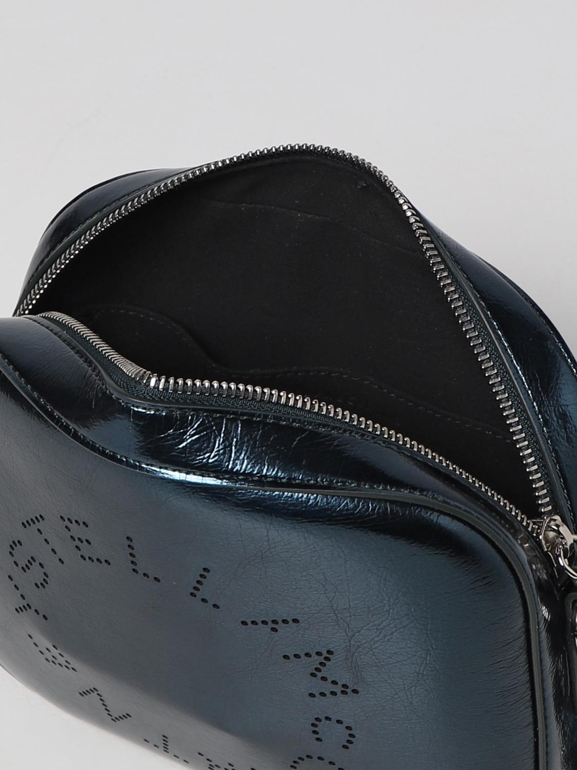 STELLA MCCARTNEY BORSA A TRACOLLA: Borsa Stella McCartney in pelle sintetica laminata, Verde - Img 4