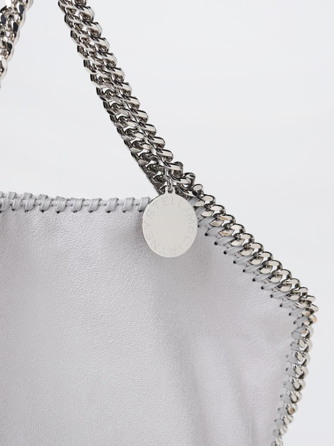 STELLA MCCARTNEY BORSA TOTE: Borsa Tote Falabella Stella McCartney in pelle sintetica, Grigio - Img 3